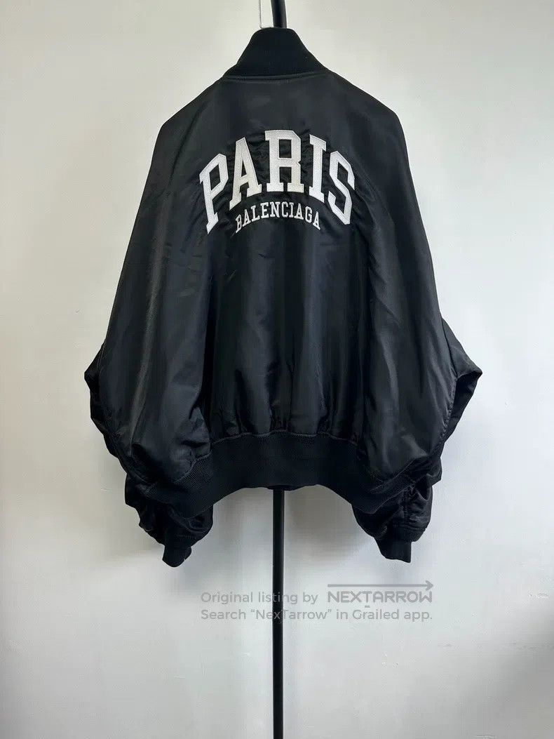 Balenciaga Balenciaga Letter Printed Baseball Collar Single Breasted Size US XXS / EU 40 - 2 Thumbnail