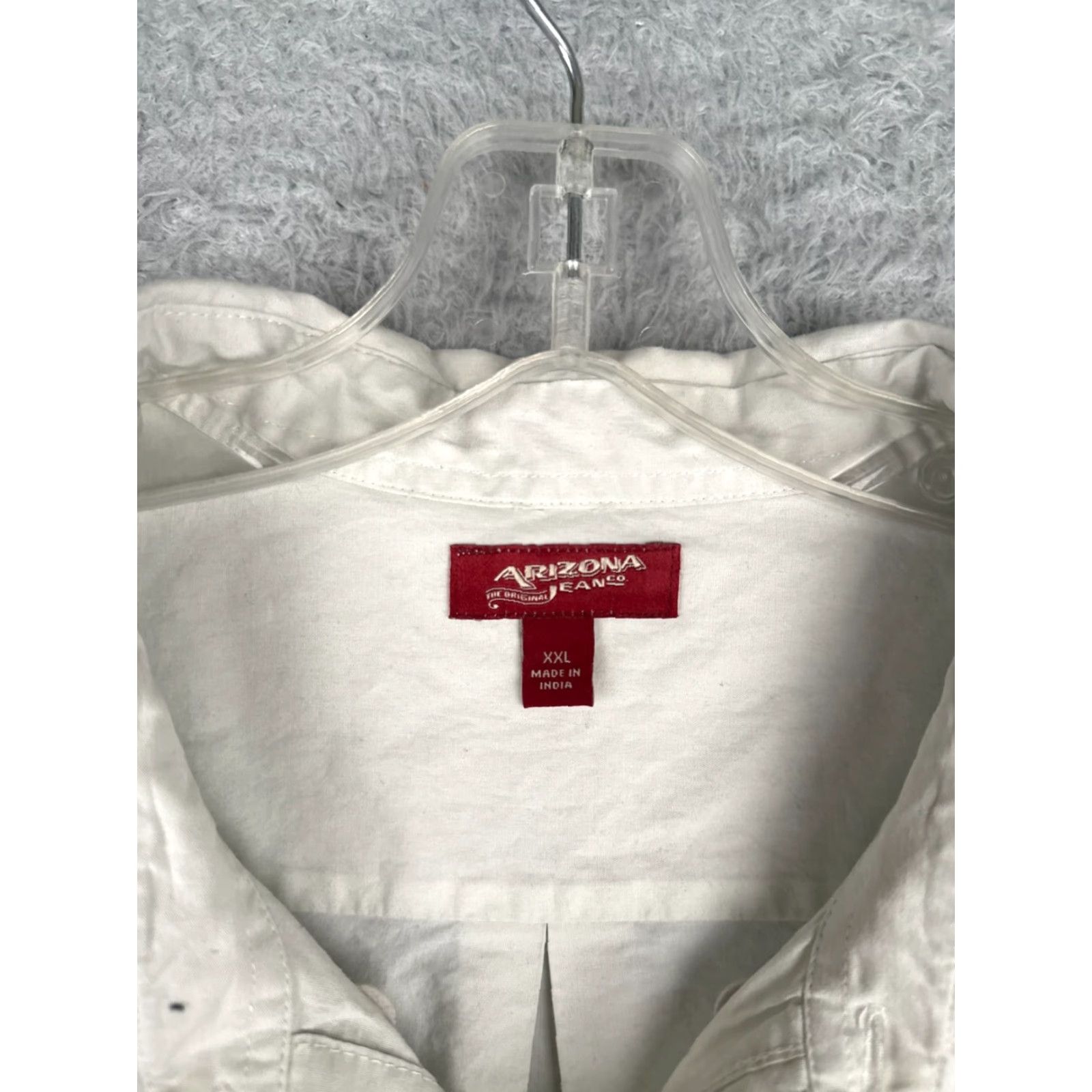 Vintage VINTAGE Arizona Jeans Shirt Men 2XL White Hawaiian Cotton Pocket Floral Button-Up Short Sleeve Casual Size US XXL / EU 58 / 5 - 7 Thumbnail