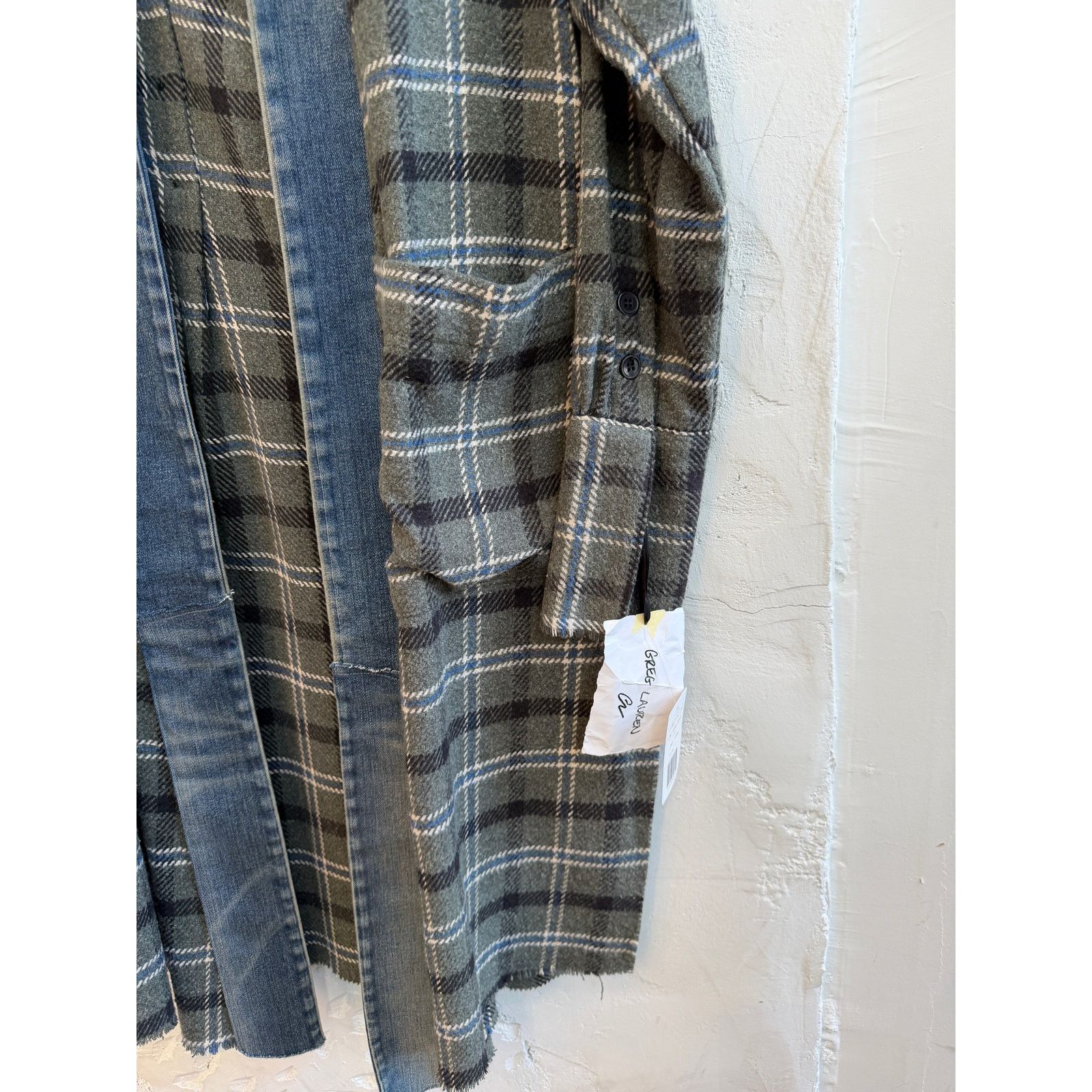 Greg Lauren Greg Lauren SAMPLE Long Army Plaid GL1 Kimono Size US L / EU 52-54 / 3 - 3 Thumbnail