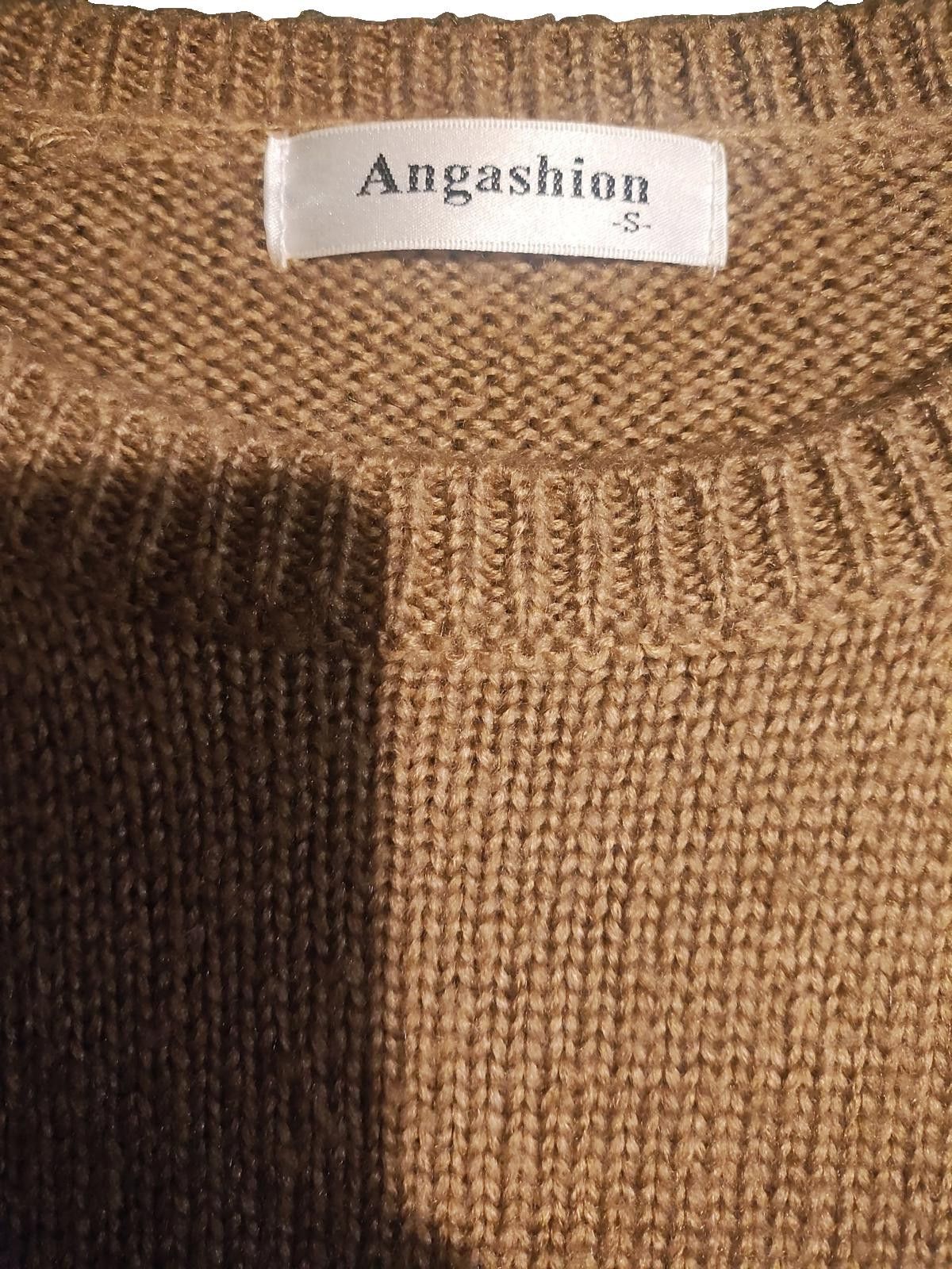 Designer Anglasion Women's Color Block Long Sleeve Sweater Size S / US 4 / IT 40 - 6 Thumbnail