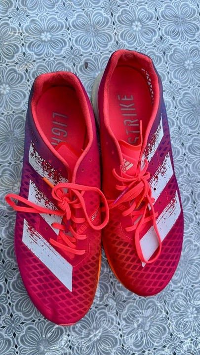 Adidas Adidas ADIZERO PRO M Running Shoes Shock Pink FW9253 Mens 11 Size US 11 / EU 44 - 1 Thumbnail
