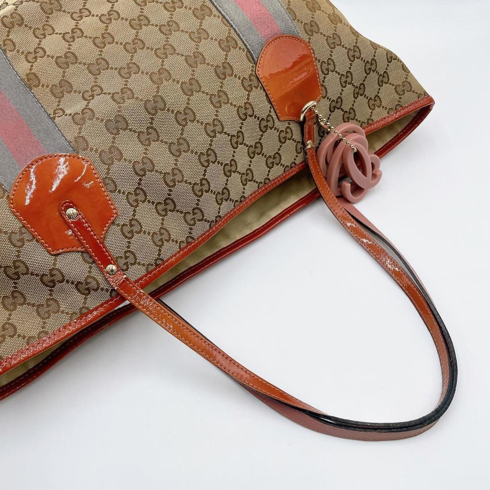 Gucci Gucci - Supreme Canvas Tote Bag Size ONE SIZE - 7 Thumbnail