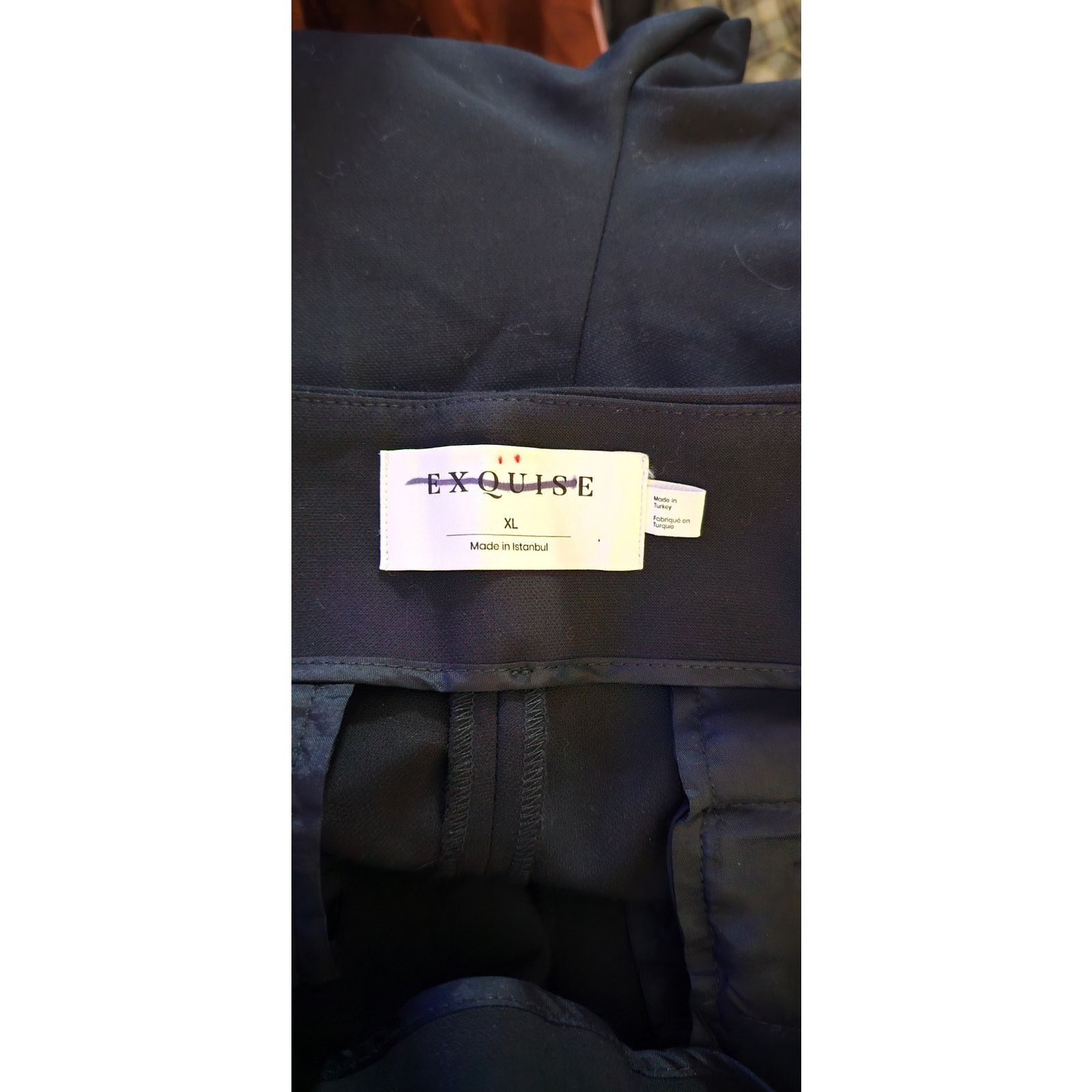 Anthropologie New Anthropologie Exquise Straight-Leg Trouser $180 XL Black Size 38" / US 16 / IT 52 - 7 Thumbnail