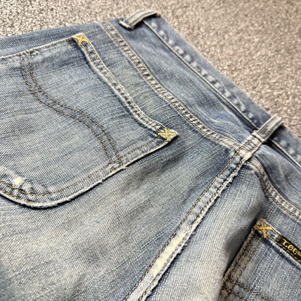 Beauty Beast 🔥🇯🇵 Vintage 90s Japanese Baggy Flared Jeans Size US 31 - 7 Thumbnail