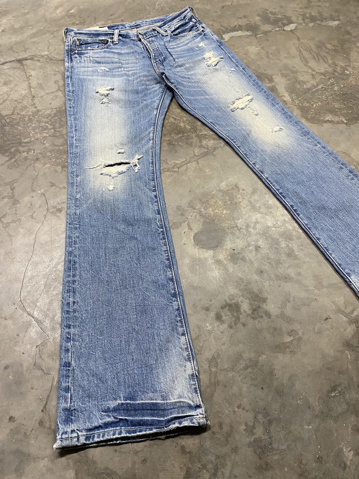 Abercrombie & Fitch Flare Jeans Abercrombie Baxter Distressed Boot Cut Size US 32 / EU 48 - 1 Thumbnail