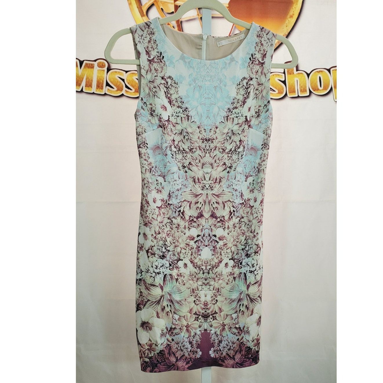 Other Golbary Pastel Floral Sleeveless Sheath Dress Lined Size 36 Size S / US 4 / IT 40 - 7 Thumbnail