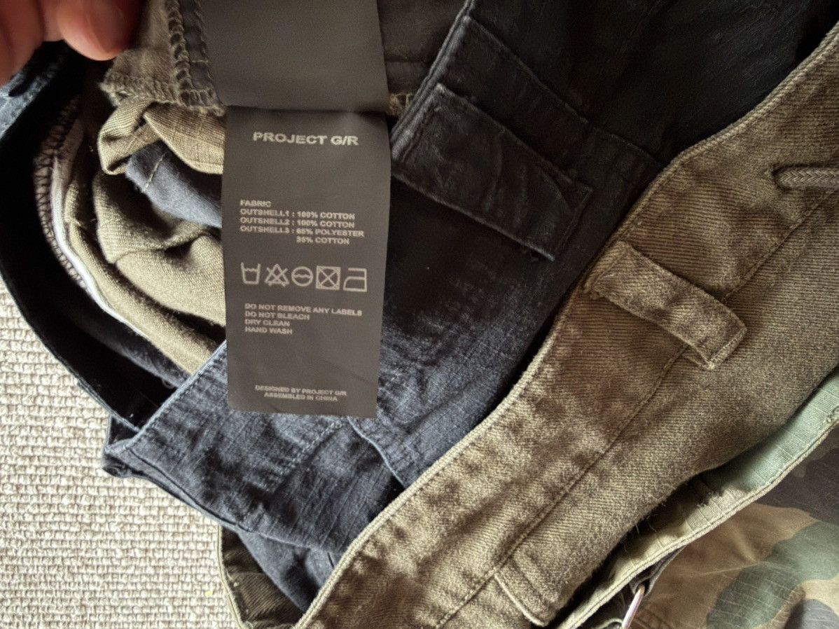 PROJECT G/R PROJECT G/R 3 LAYERD CARGO CAMO PANTS Size US 33 - 12 Thumbnail