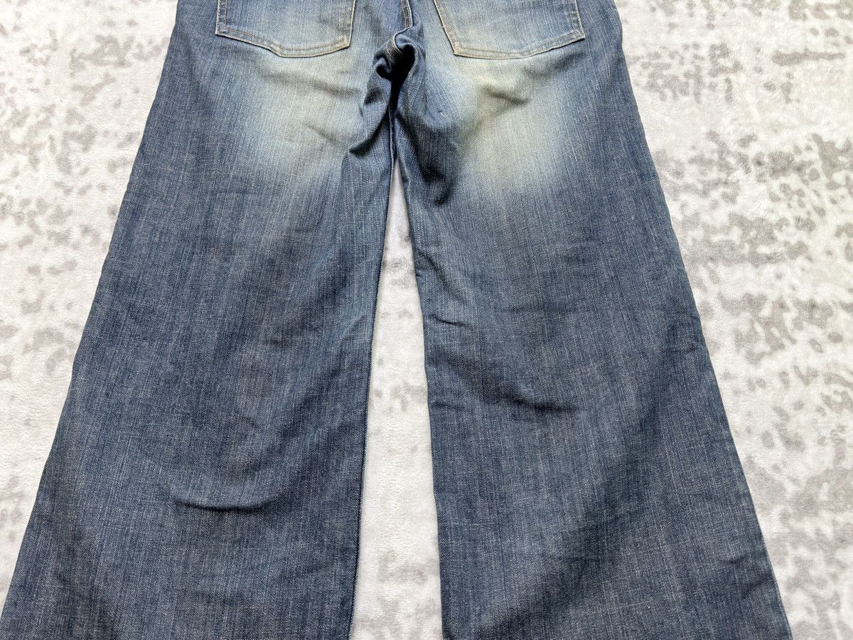 Japanese Brand Y2K Kiyoko Takase Flared Wide leg Panel Denim Jeans Size US 29 - 12 Thumbnail