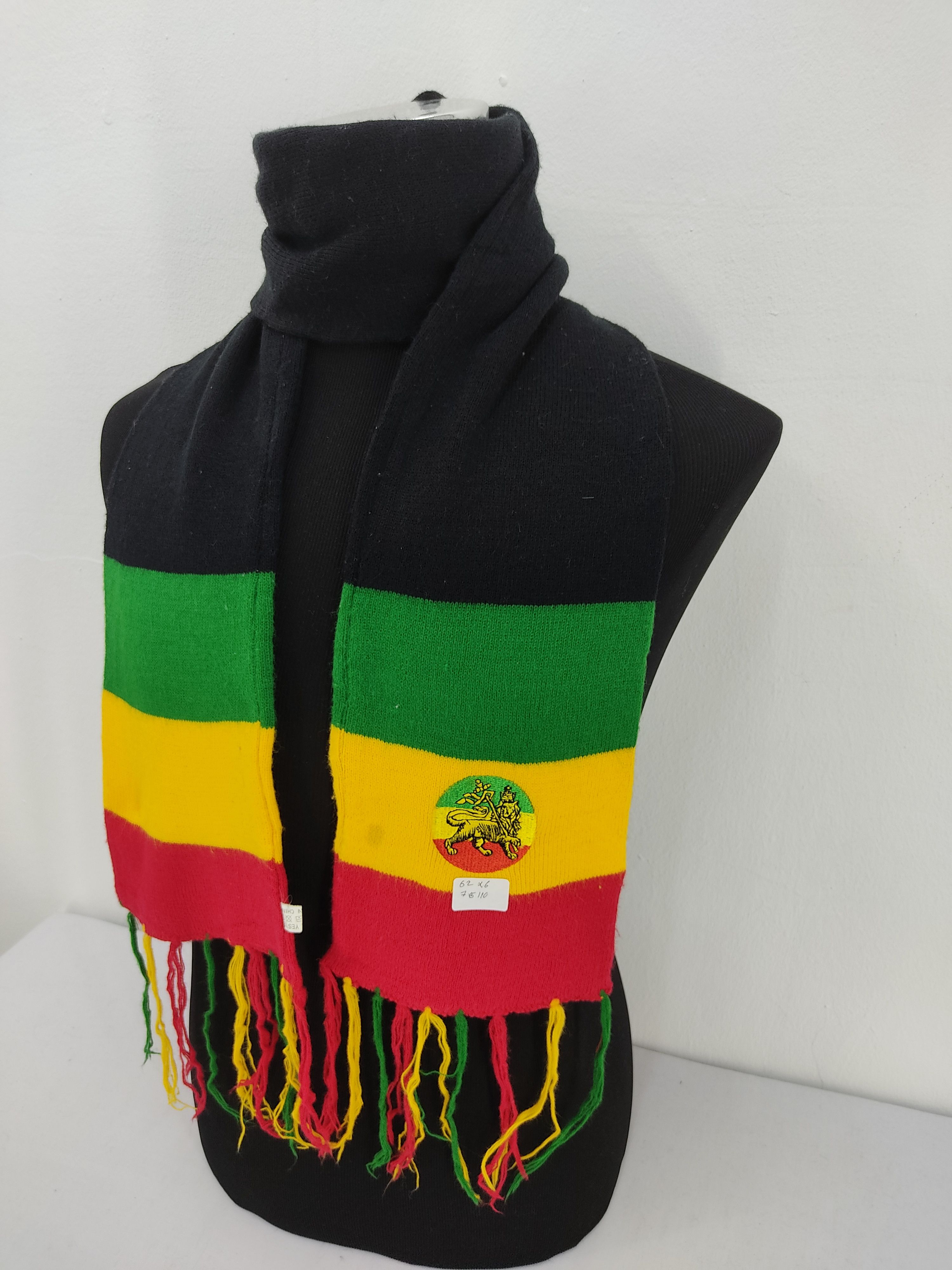 Japanese Brand Vintage Japanese Brand Rasta Scarf / Muffler / Neckwear Size ONE SIZE - 2 Thumbnail