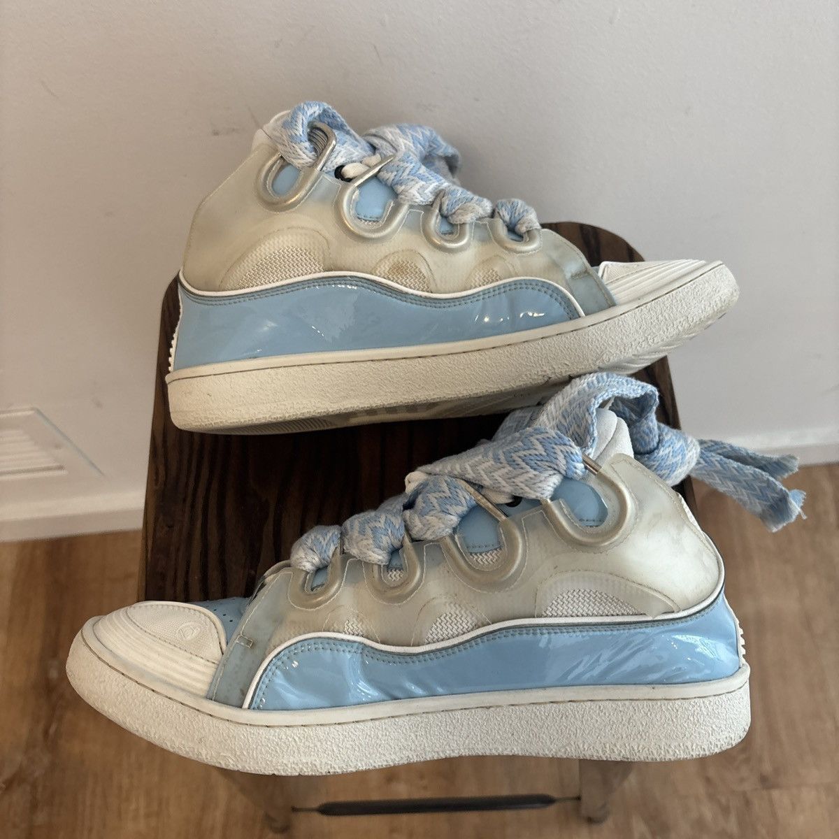 Lanvin Lanvin Curb White Blue size 44 Size US 11 / EU 44 - 3 Thumbnail