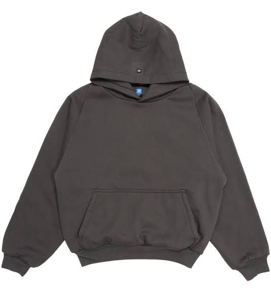 Black Yzy Gap Engineered By Balenciaga 55 Shrunken Hoodie in Gray, Men's (Size Xxl)