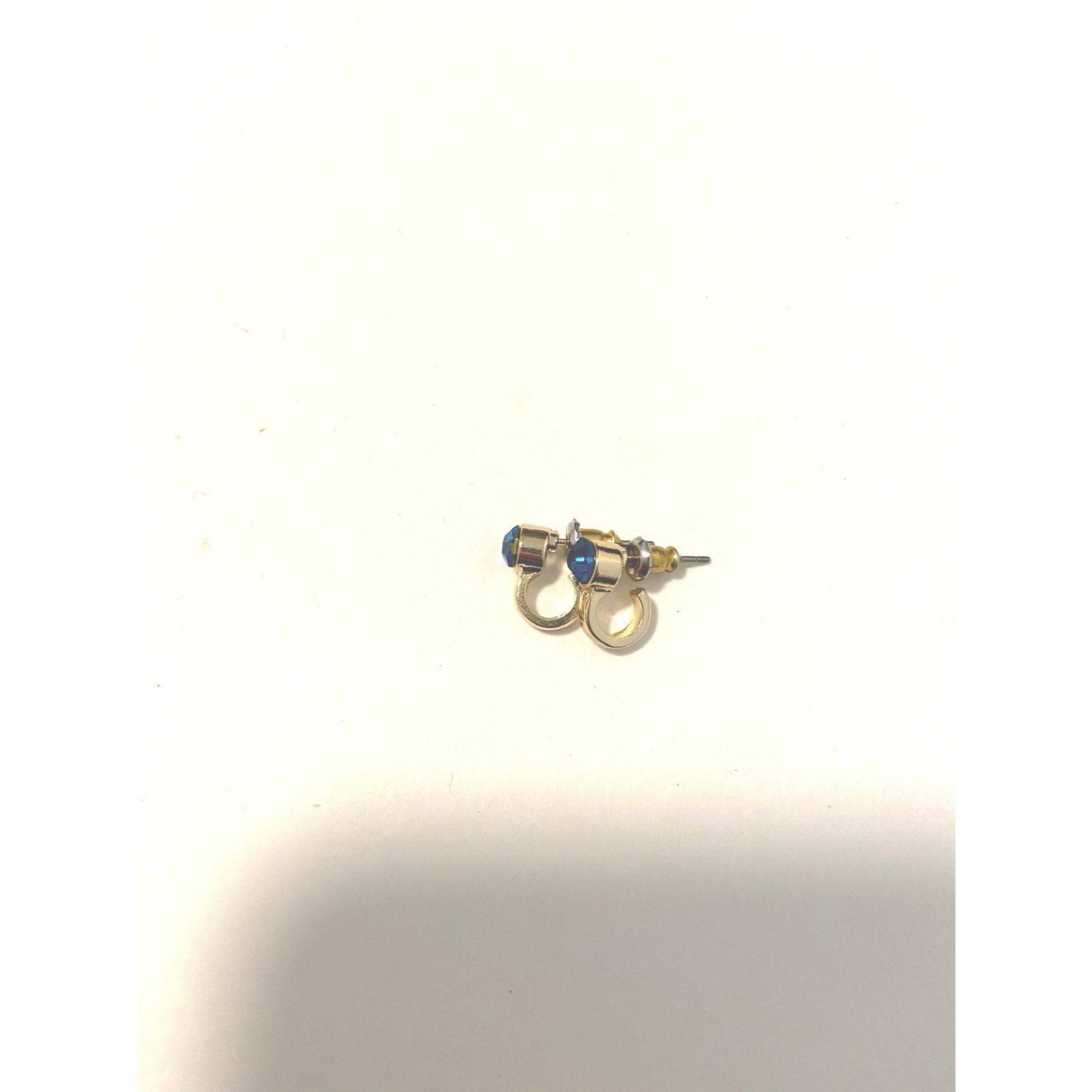 Other Shimmery blue crystal earrings gold tone Size ONE SIZE - 1 Thumbnail