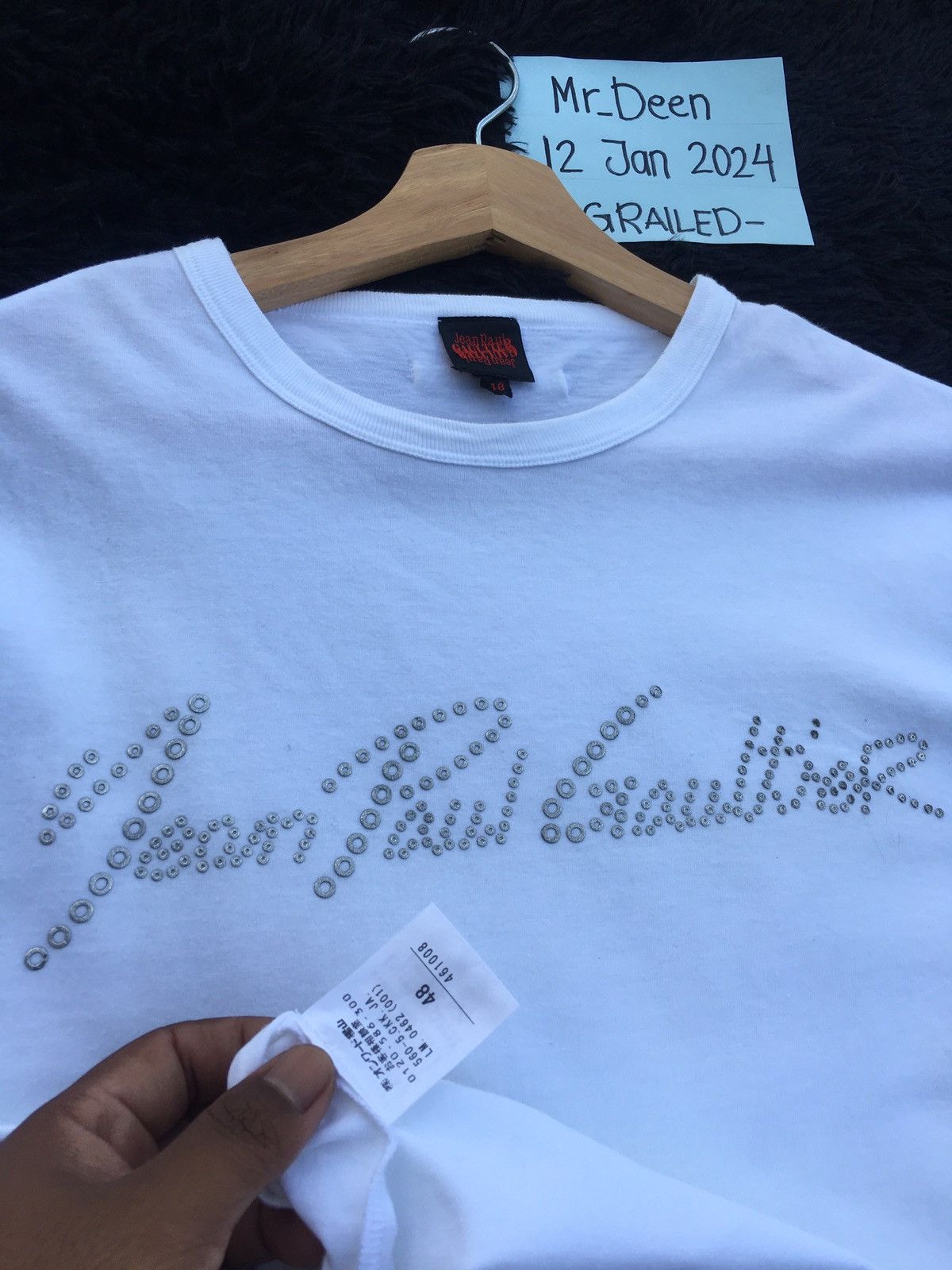 Jean Paul Gaultier Rare Jean Paul Gaultier Spellout Tshirt Size US M / EU 48-50 / 2 - 13 Thumbnail