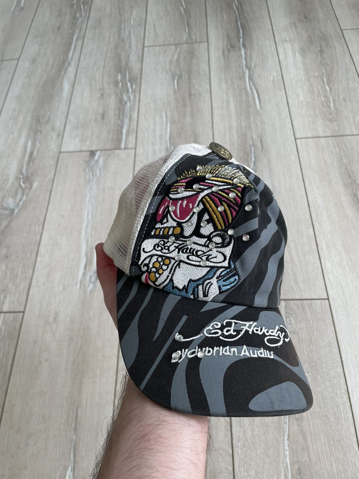 Christian Audigier × Ed Hardy × Vintage Vintage Don Ed Hardy by Christian Audigier Cap Y2K hat Size ONE SIZE - 1 Thumbnail