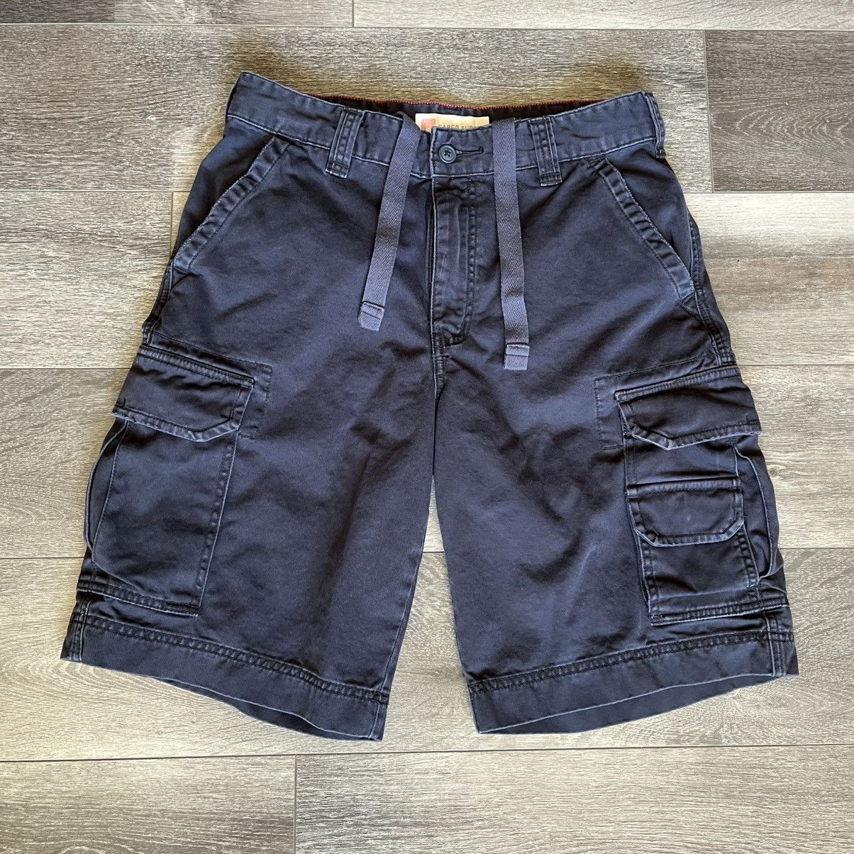 Mossimo × Vintage Vintage 2000s Mossimo Cargo Supply Navy Shorts Pocket Sz 30 Size US 30 / EU 46 - 1 Thumbnail