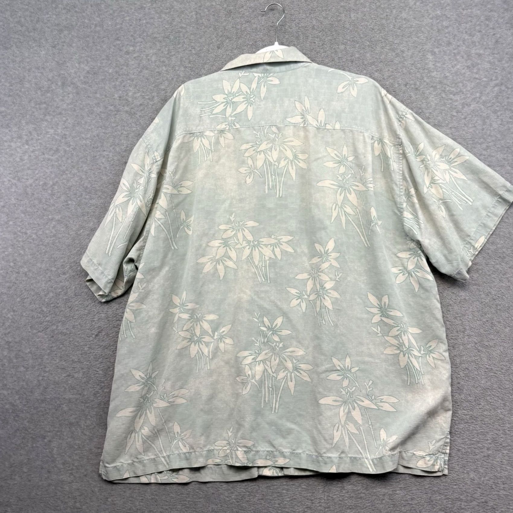 Tommy Bahama Tommy Bahama Shirt Mens Blue Aloha Hawaiian Floral Silk Blend Camp Shirt XXL Short Sleeve Button-Up 2XL Size US XXL / EU 58 / 5 - 6 Thumbnail