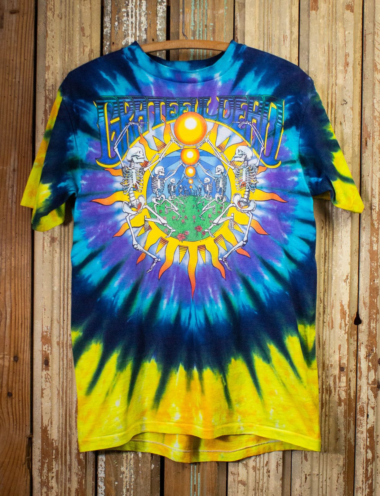 image of Band Tees x Vintage Grateful Dead Summer Tour Concert T Shirt 1991 in Tie Dye, Men's (Size Large)