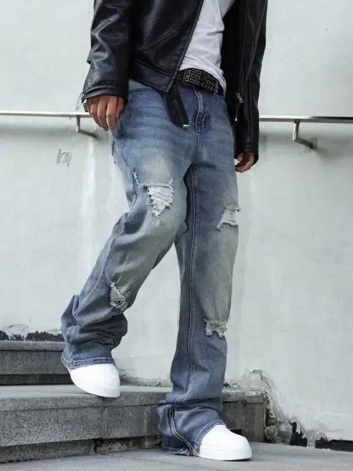 Japanese Brand Stacked denim jeans DRIP Size US 30 / EU 46 - 3 Thumbnail