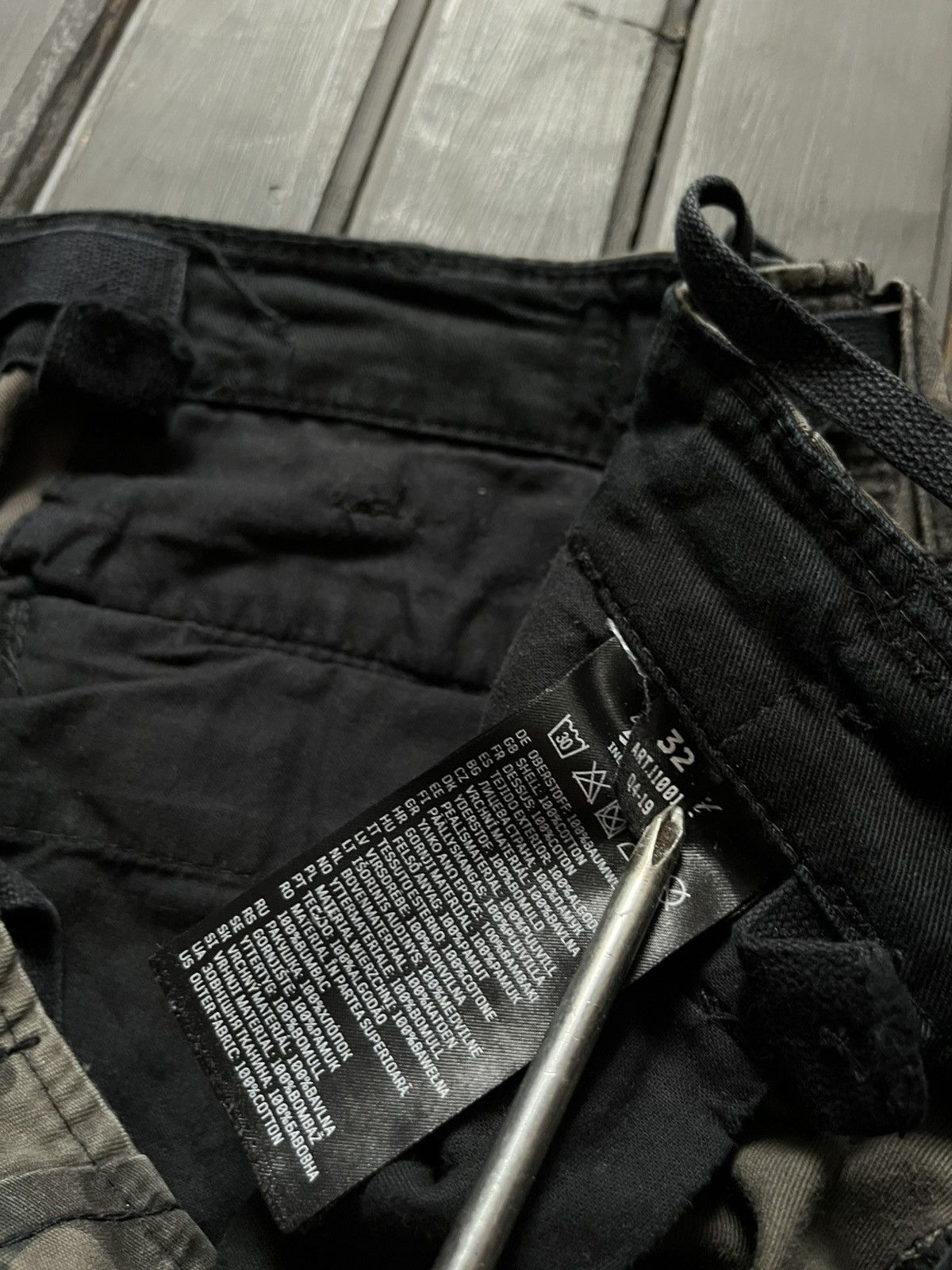 Tornado Mart VTG Tornado Mart Opium Style Cargo Baggy Camo Jeans 90s Size US 32 / EU 48 - 8 Thumbnail