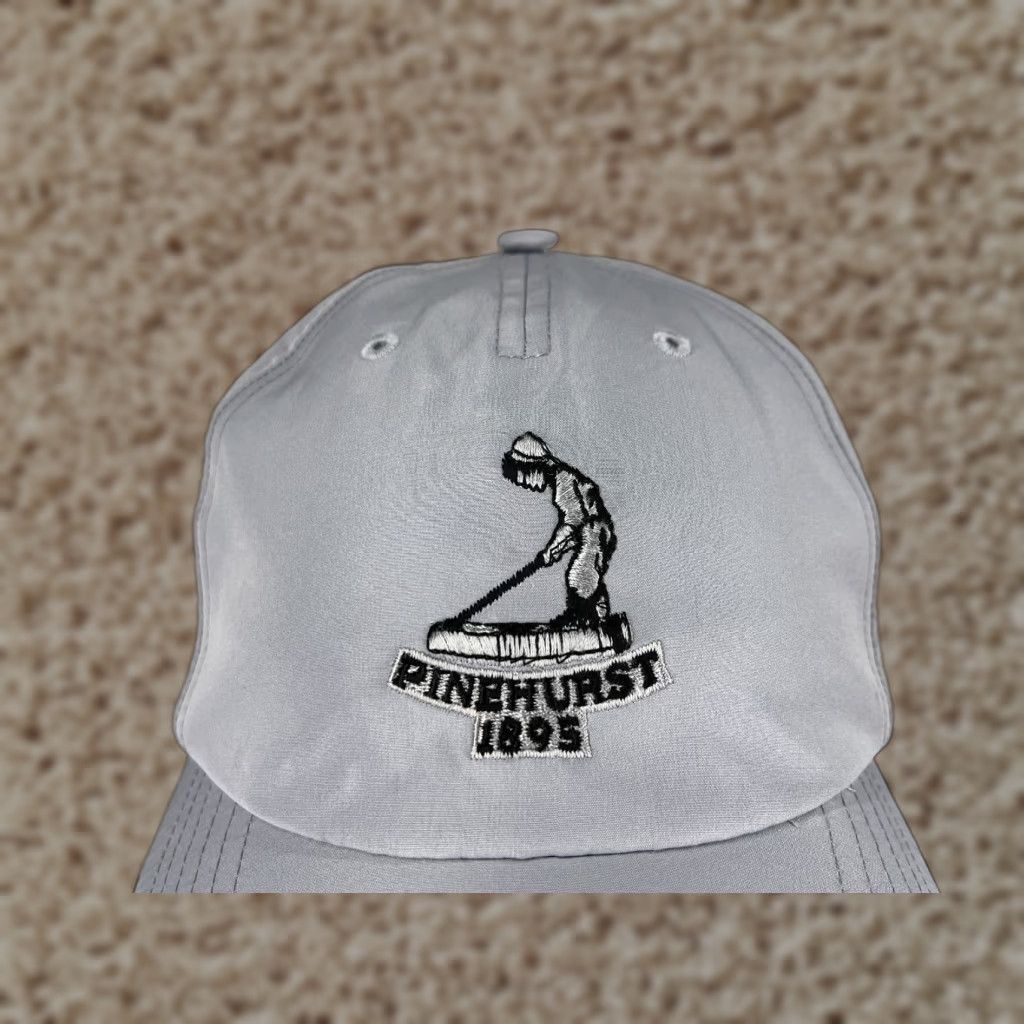 Adidas Adidas x Pinehurst 1895 Resort Hat Cap Strap Back Adult OS Gray Poly Embroidered Size ONE SIZE - 1 Thumbnail