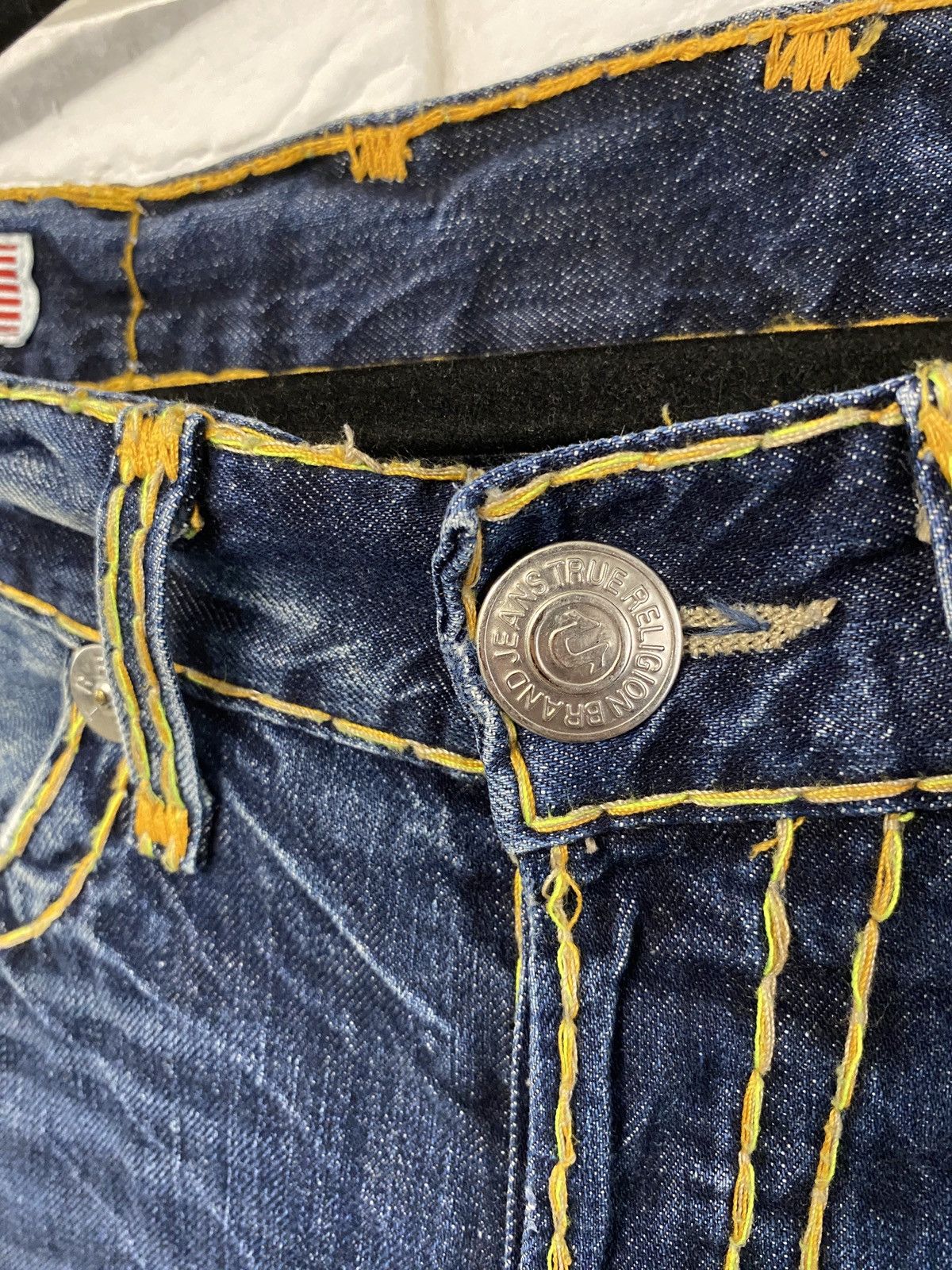 True Religion Vintage True Religion Jeans Yellow Stitch Made in Usa Size US 32 / EU 48 - 4 Thumbnail