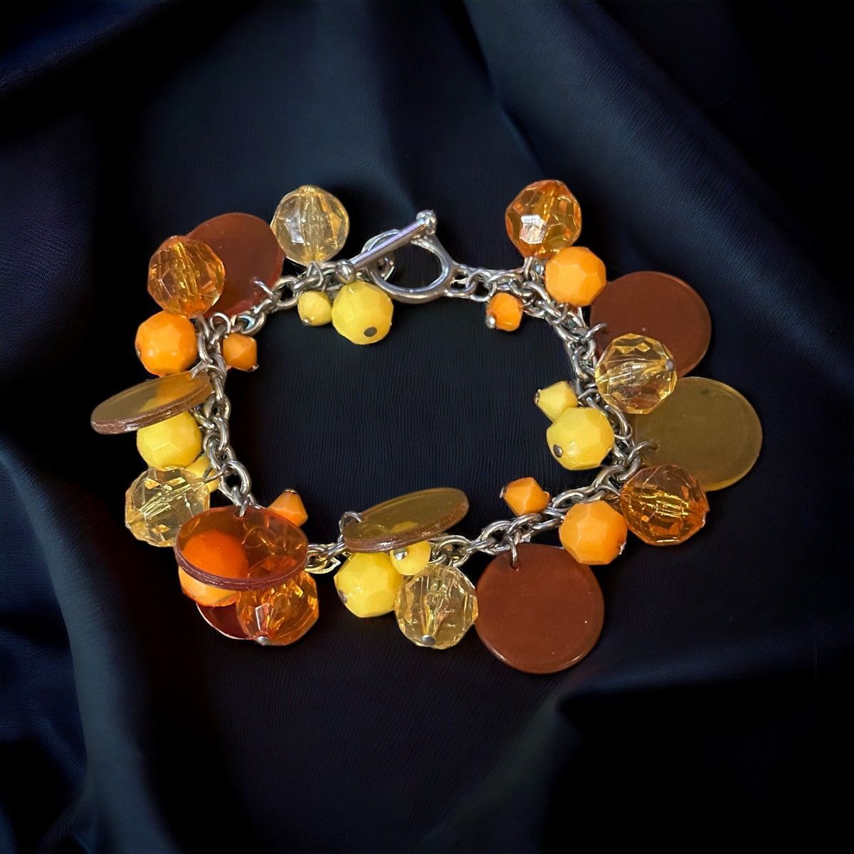 Other Orange and yellow bead cha cha toggle bracelet Size ONE SIZE - 1 Thumbnail