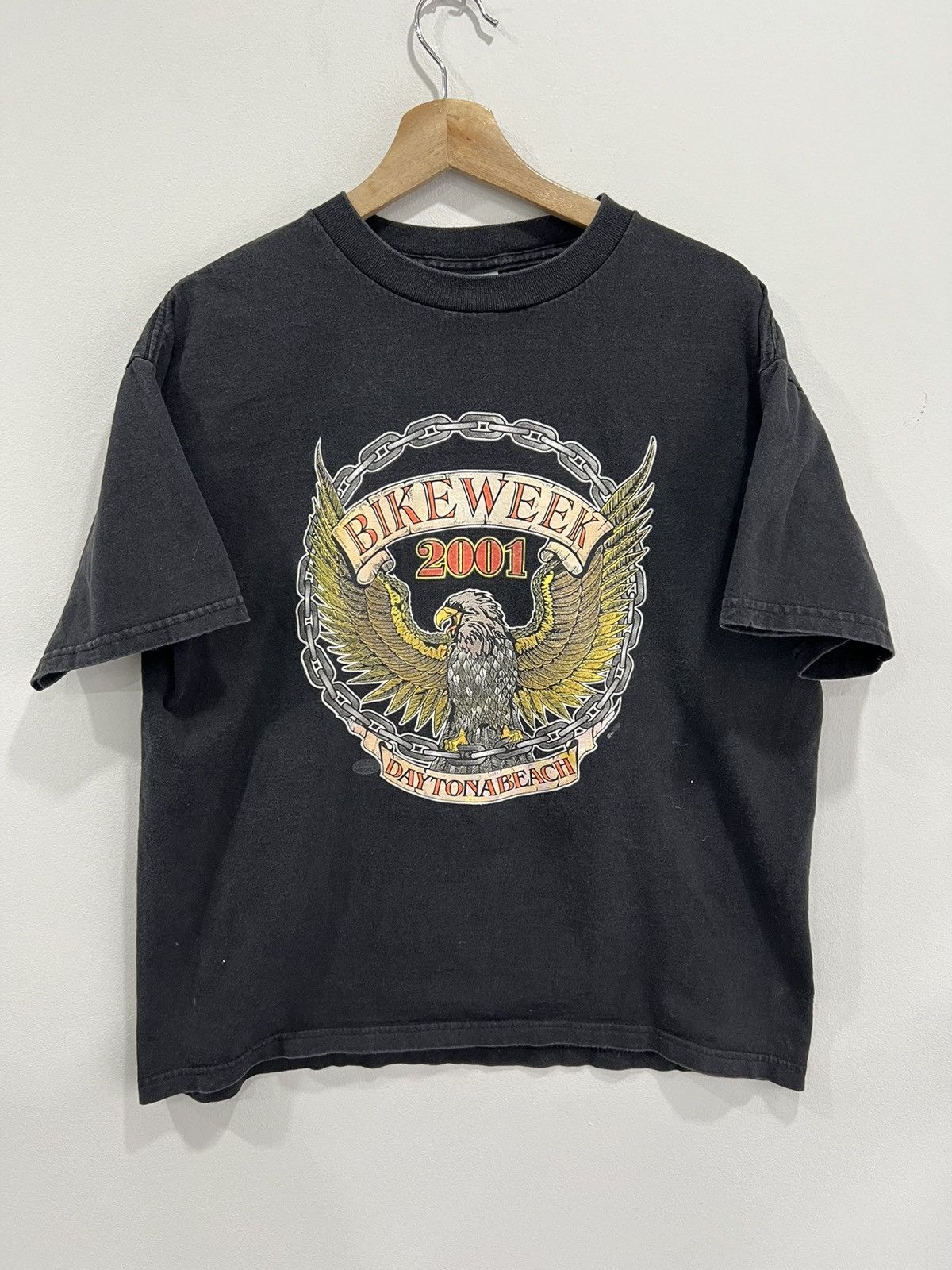 Vintage Vintage 2001 Bike Week Tee Shirt sturgis eagle Size US L / EU 52-54 / 3 - 1 Thumbnail
