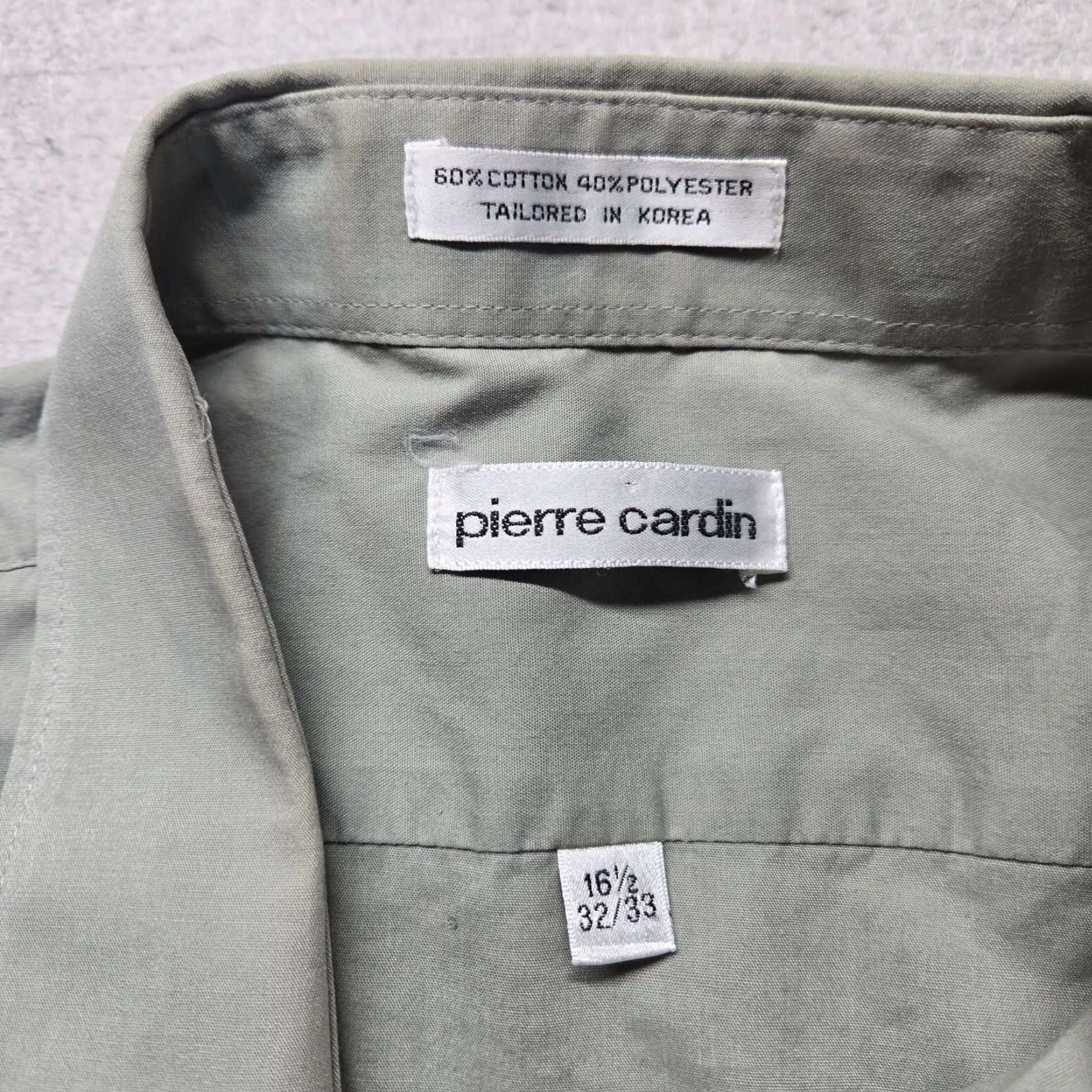 Pierre Cardin Pierre Cardin Solid Gray Button-Up Shirt Long Sleeve Adult Men's Size 16.5 32 33 Shirt Mens Gray 90s None Size US XL / EU 56 / 4 - 3 Thumbnail