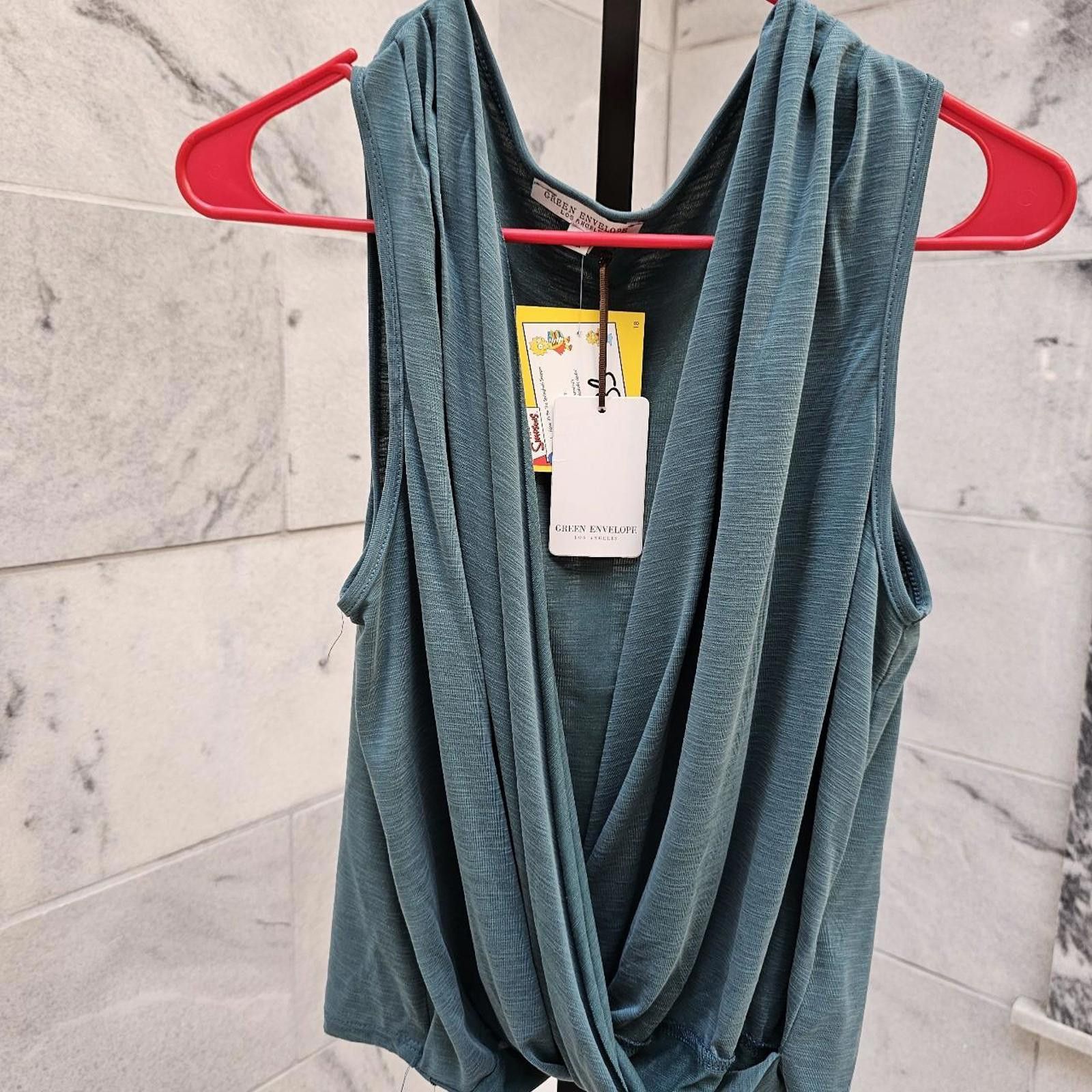 Other Women's Sleeveless Green Shirt Size L / US 10 / IT 46 - 4 Thumbnail