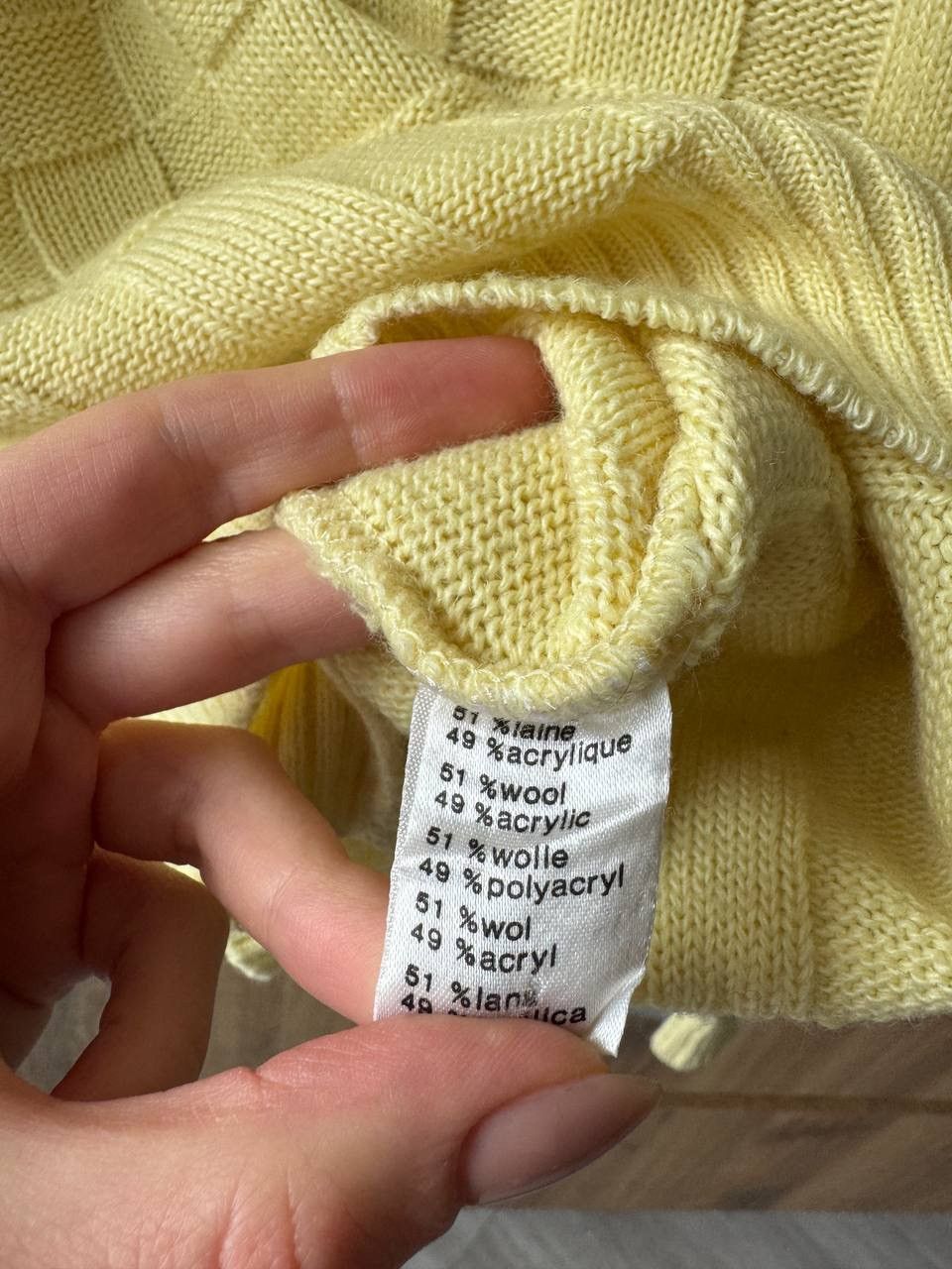Lacoste × Vintage Lacoste Vintage Sweater Knit Casual Yellow 90s Hype Rare Size US L / EU 52-54 / 3 - 5 Thumbnail