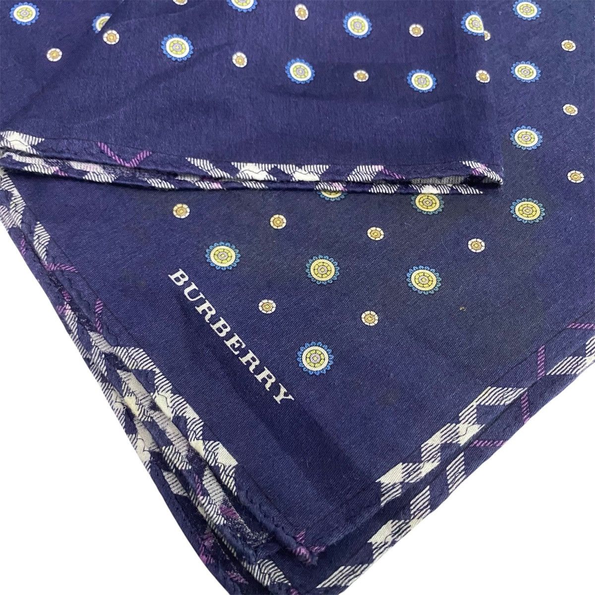 Burberry × Vintage Vintage burberry blue white / Bandana / Neckerchief Size ONE SIZE - 4 Thumbnail