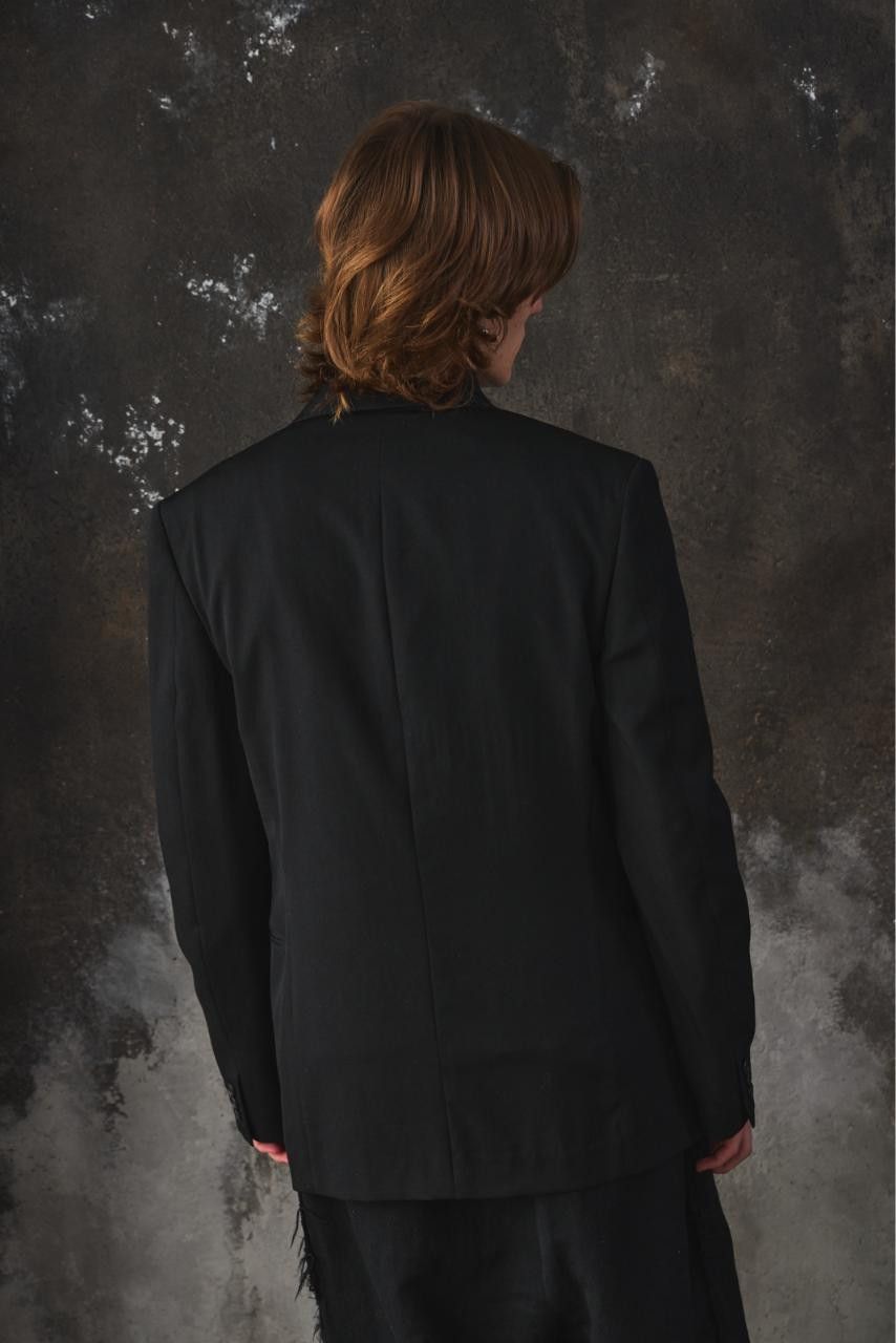 Yohji Yamamoto Yohji Yamamoto COSTUME D'HOMME Wool Gabardine Suit Jacket Size 44R - 7 Thumbnail