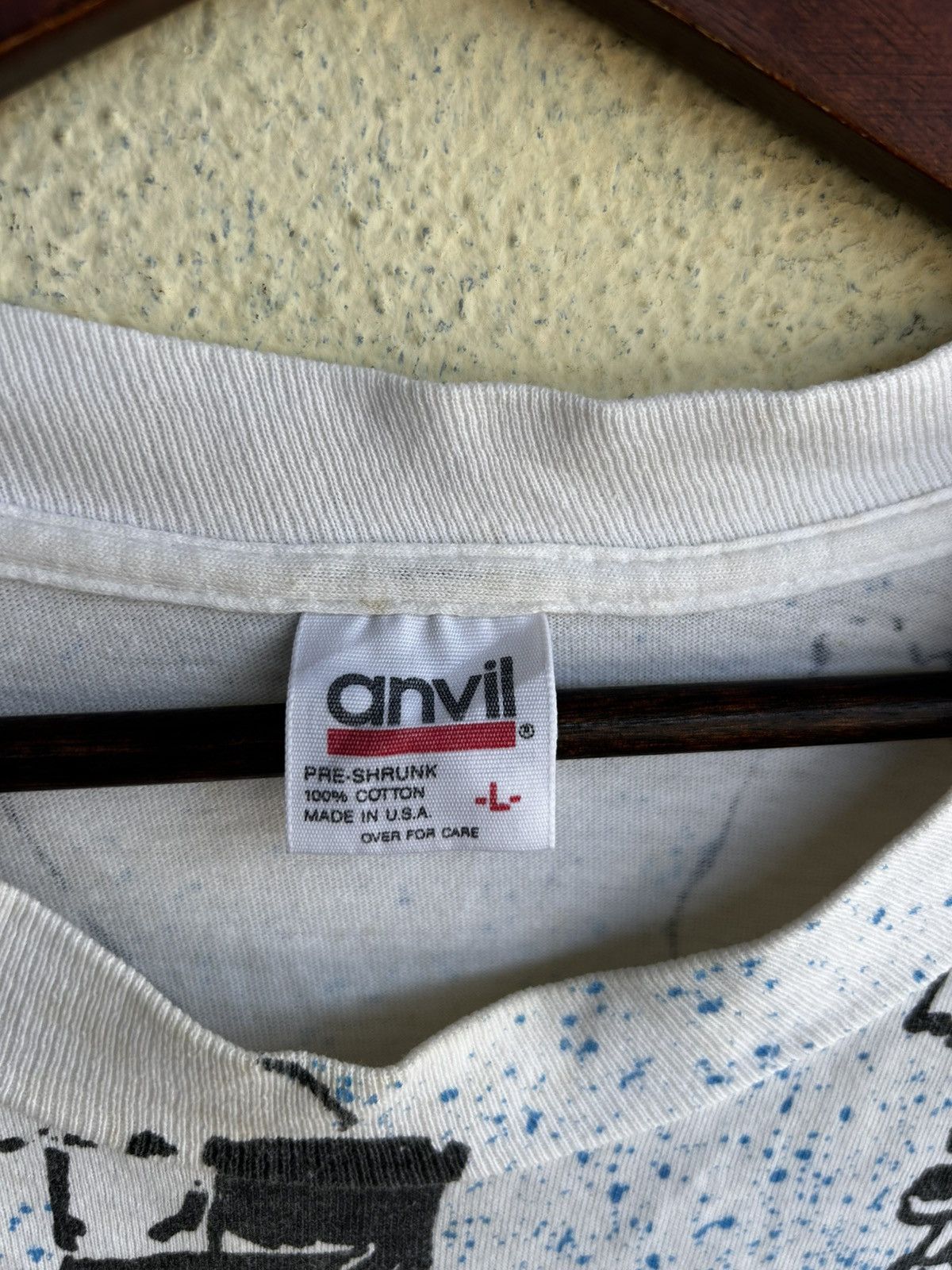 Anvil Vintage 90’s The Blue Devils Drum Line Overprint Tshirt Size US L / EU 52-54 / 3 - 8 Thumbnail