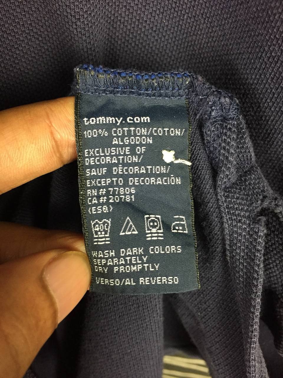 Tommy Hilfiger Vtg Tommy Hilfiger Embroidered Flag Logo Polo Shirt Size US XL / EU 56 / 4 - 12 Thumbnail