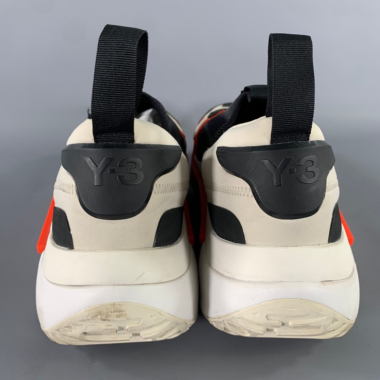 Y-3 Y-3 Size 12 Black Orange & White Layered Slip On Sneakers Size US 12 / EU 45 - 3 Thumbnail