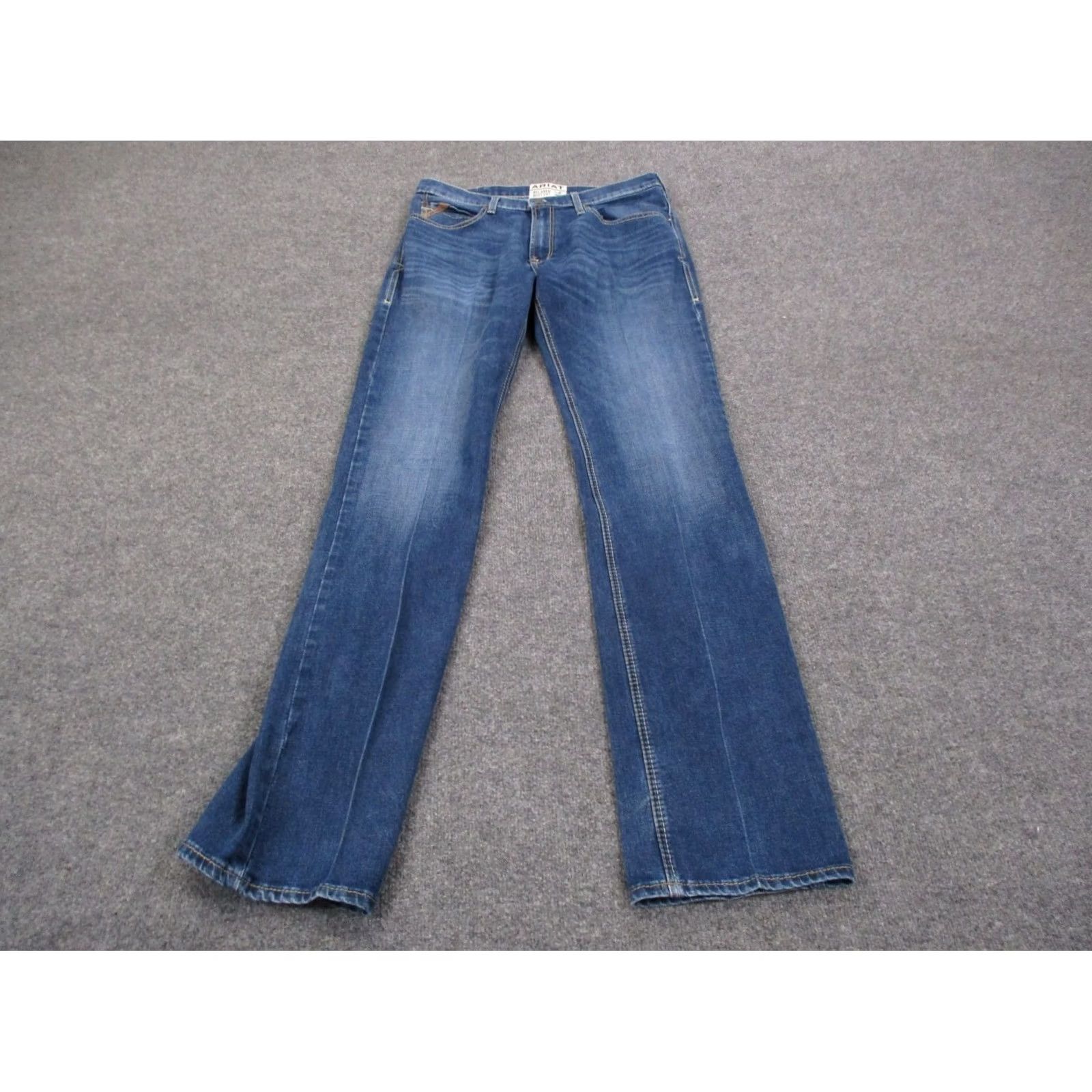 Ariat Ariat Jeans Mens 34 X 38 Blue Denim M4 Relaxed Bootcut Work Country Casual Pair Jeans Mens Regular Size US 32 / EU 48 - 2 Thumbnail