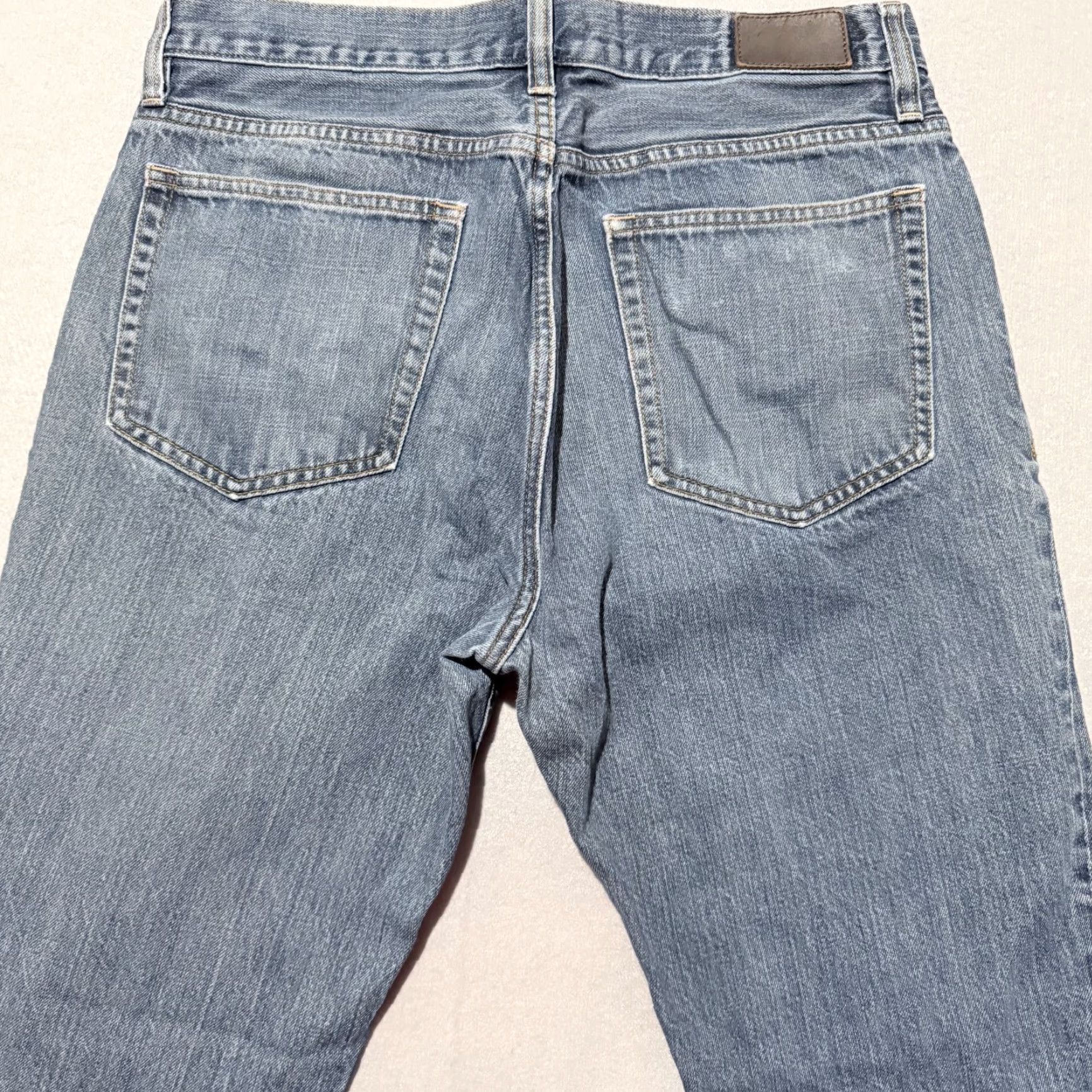 J.Crew J.Crew The Barrow Jeans Mens Medium Wash Denim Mid-Rise Classic Straight - 31X30 Blue Men Jeans Size US 31 - 4 Thumbnail