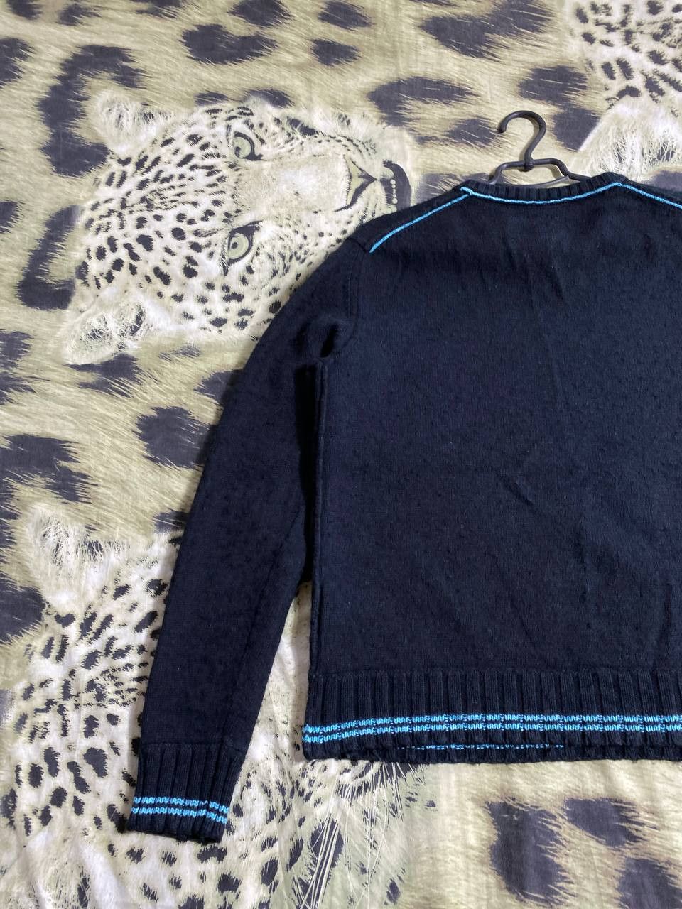 Quiksilver × Vintage 00s VINTAGE QUIKSILVER Knitted Big Logo Surf Style Sweater Size US XL / EU 56 / 4 - 2 Thumbnail