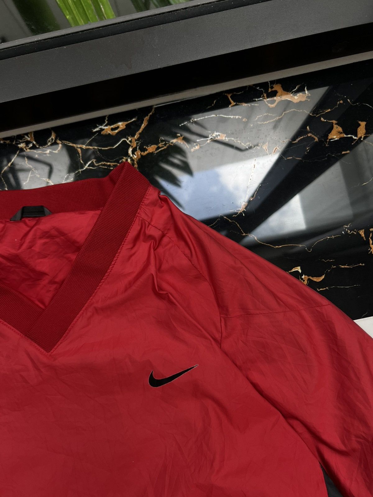 Nike × Vintage 90’s NIKE GOLF V-NECK Y2K RETRO NYLON SWEATSHIRT Size US M / EU 48-50 / 2 - 4 Thumbnail