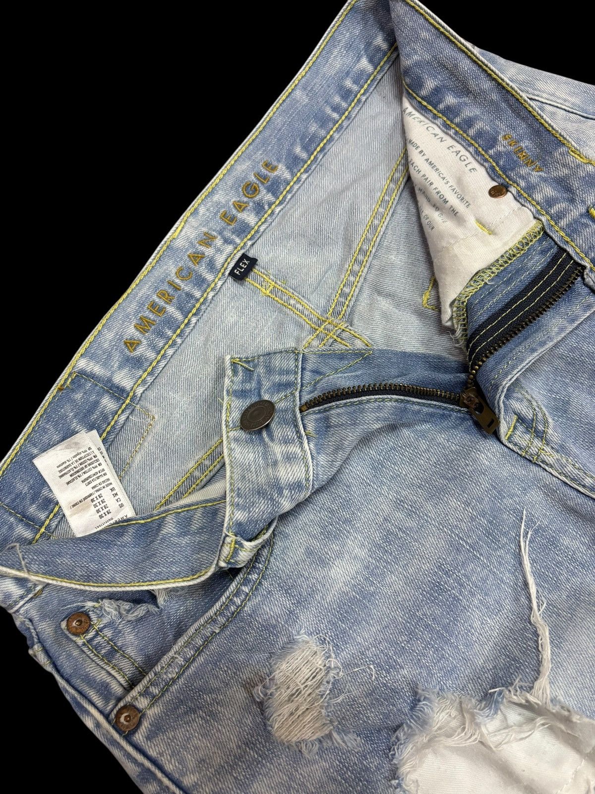 American Eagle Outfitters × American Rag American Eagle Ripped Jeans Size US 28 / EU 44 - 4 Thumbnail