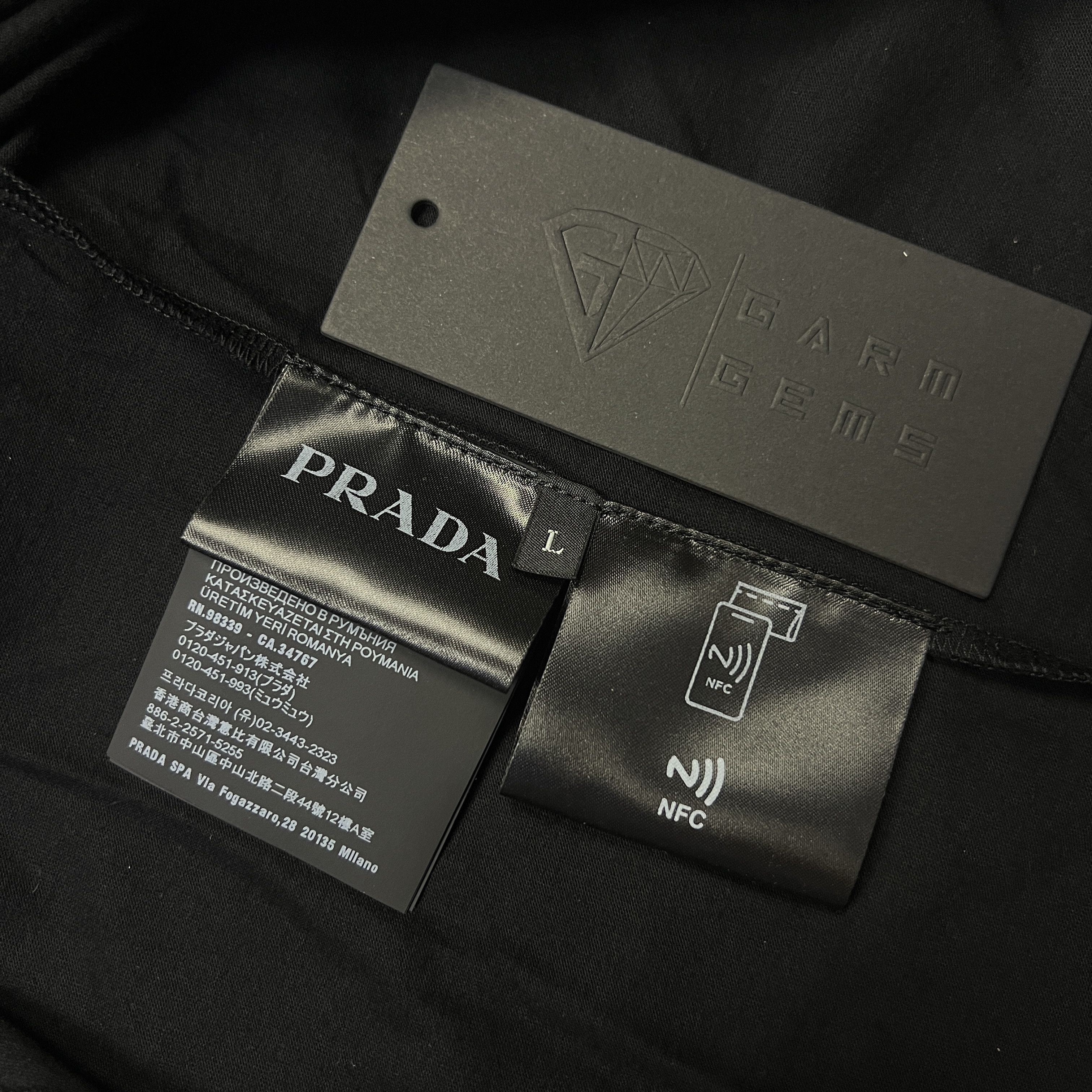 Prada Prada Plain Cotton T-Shirt Size US L / EU 52-54 / 3 - 5 Thumbnail