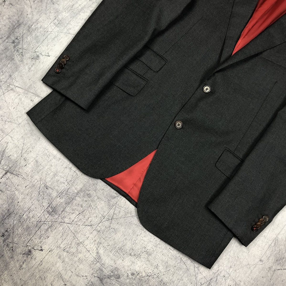 Designer Vintage Suitsupply Vitale Barberis Italy Pure Wool Blazer og Size 42R - 6 Thumbnail