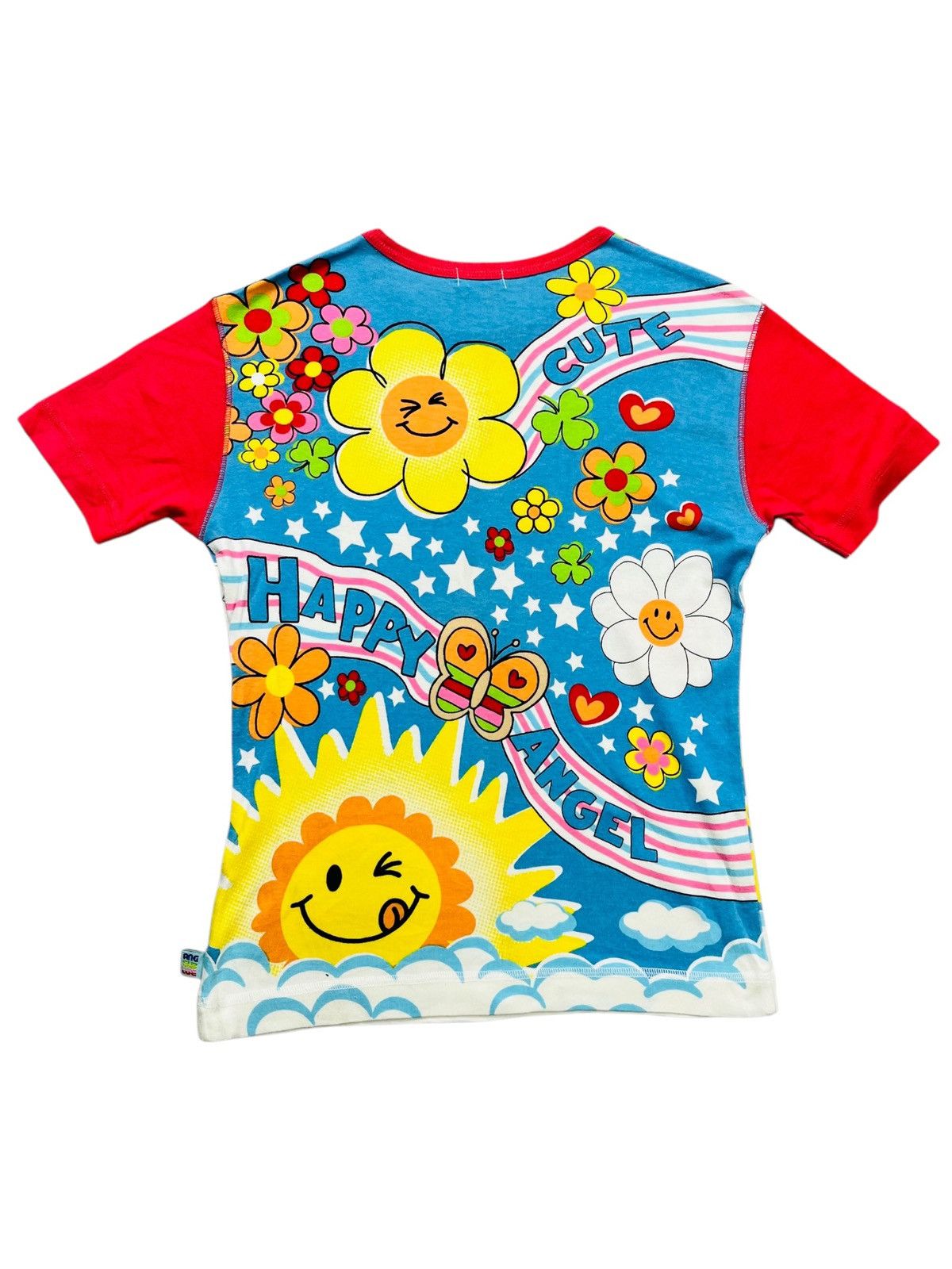 Angel Blue 2000s Angel Blue - Happy Angel Baby Tee Size US M / EU 48-50 / 2 - 2 Thumbnail