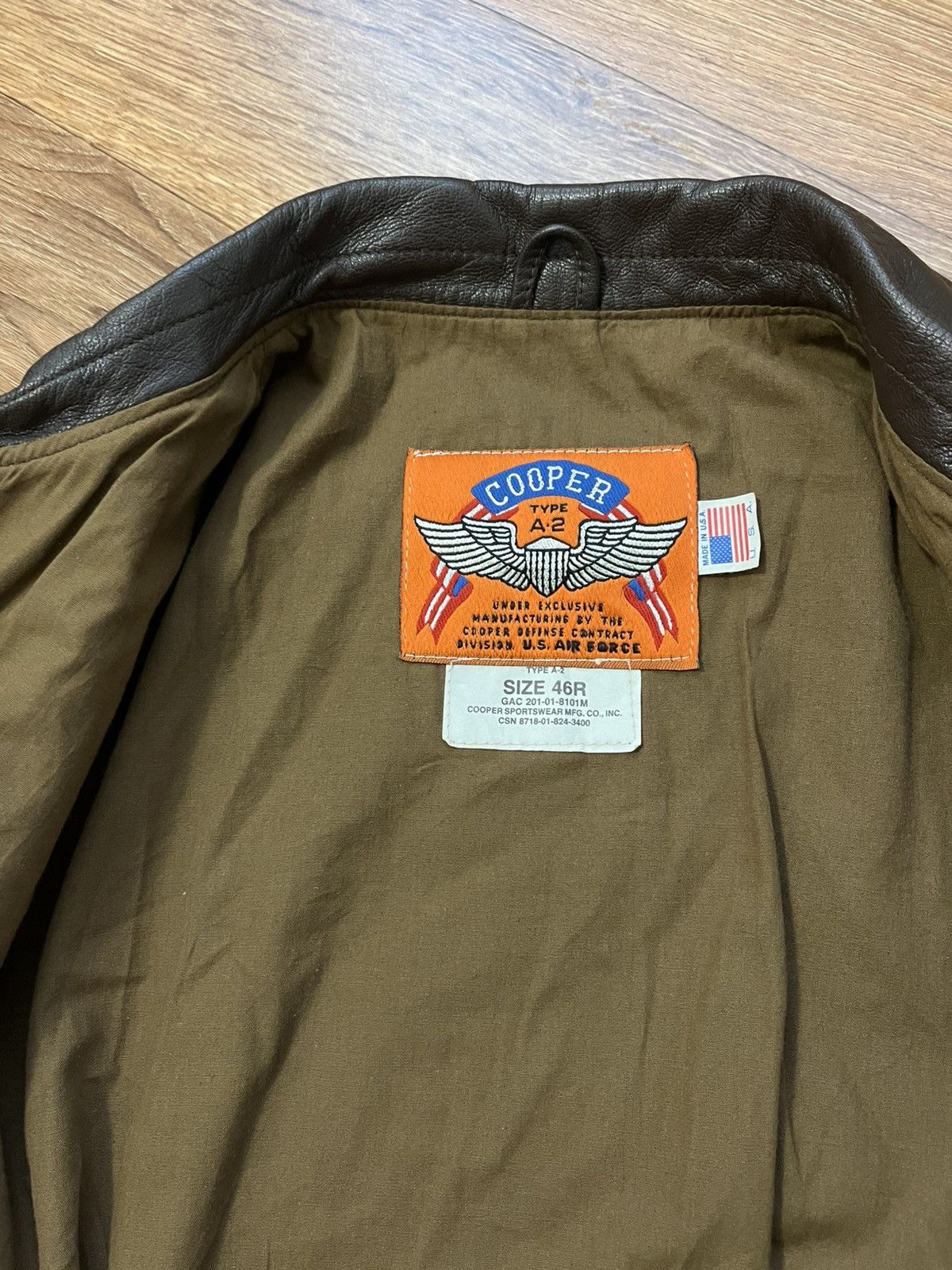 Cooper Vintage Cooper A2 Leather Aviator Jacket Size US M / EU 48-50 / 2 - 8 Thumbnail