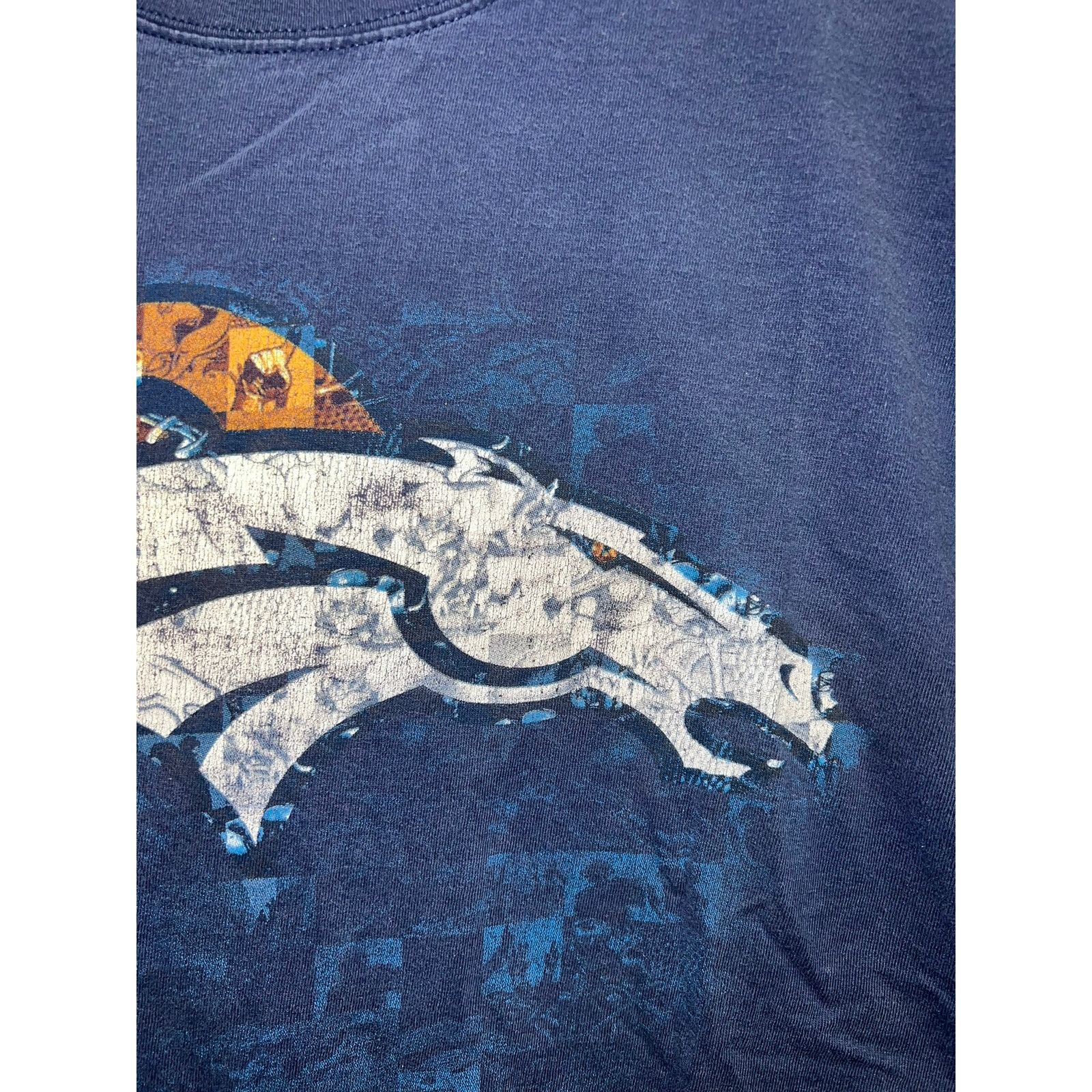 NFL Denver Broncos Logo Shirt Blue Graphic NFL Tee Medium Size US M / EU 48-50 / 2 - 3 Thumbnail
