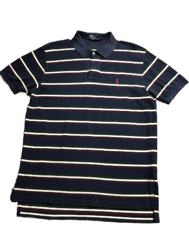 Polo Ralph Lauren Vintage Polo Ralph Lauren Striped Polo Size L Size US L / EU 52-54 / 3 - 1 Thumbnail
