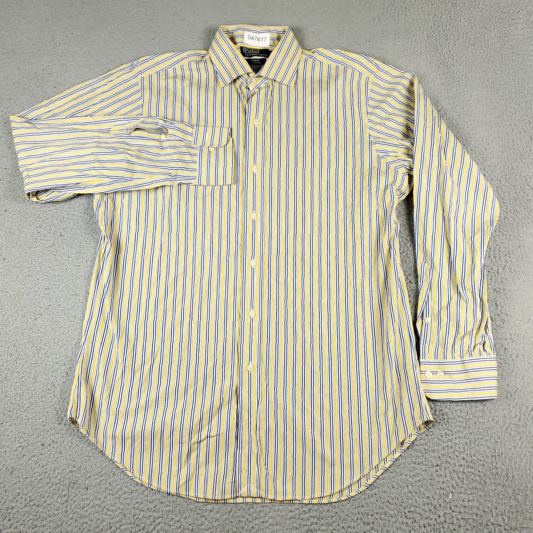 Ralph Lauren Ralph Lauren Shirt Mens Large Yellow Striped Casual Button Up Long Sleeve Size US L / EU 52-54 / 3 - 2 Thumbnail