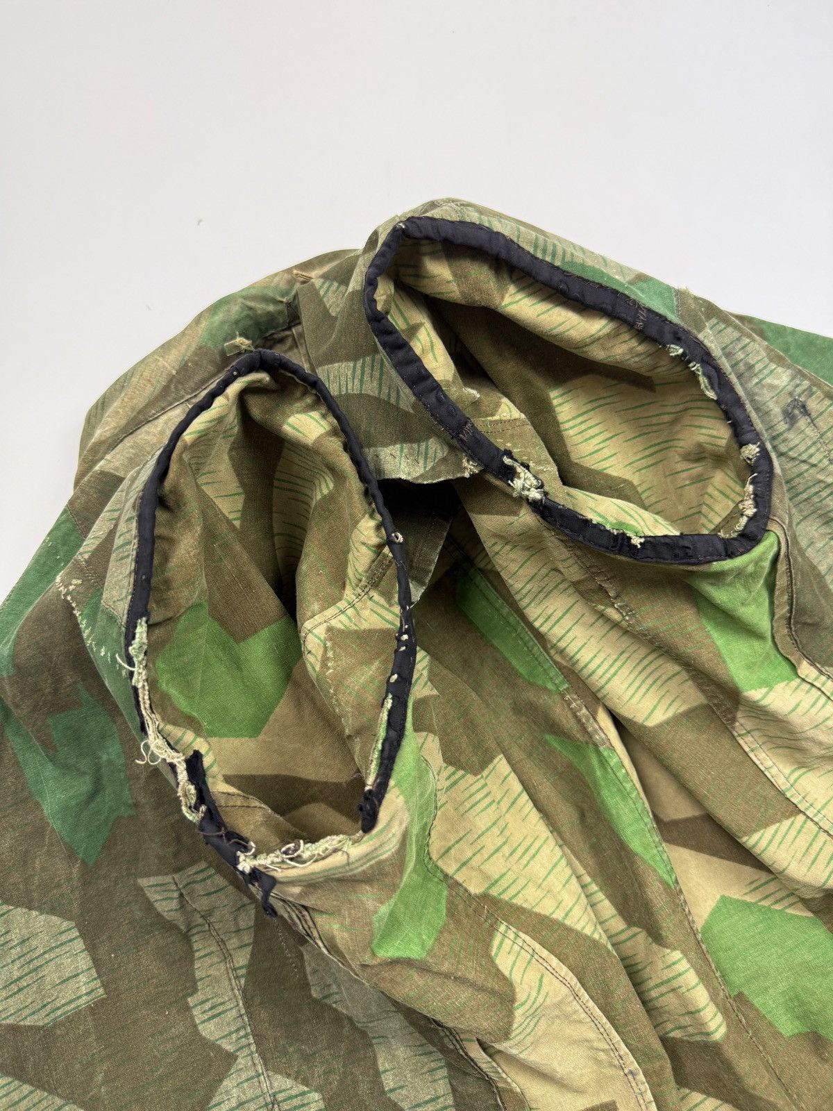 Vintage 40s 50s WW2 German Splinter Camo Heer Cyclist Rider Jacket Size US S / EU 44-46 / 1 - 12 Thumbnail