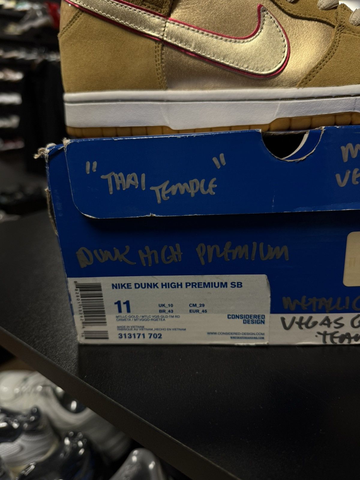 Nike Size 11- Nike SB Dunk High Premium Koston 2010 (313171- 702) Size US 11 / EU 44 - 14 Thumbnail