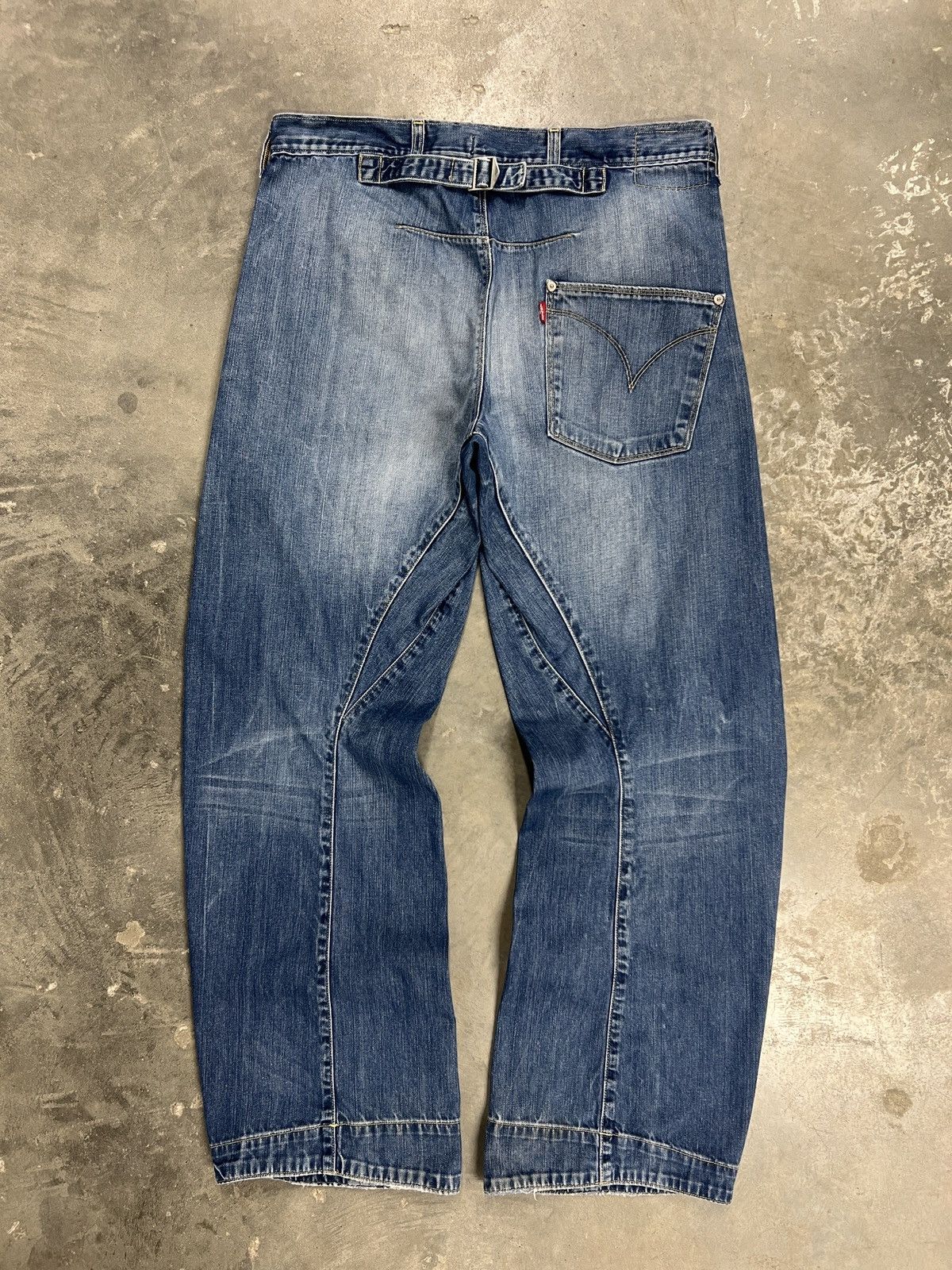 Levi's Mens Vintage Levi's Engineered Jeans Buckle Back 4 Pocket